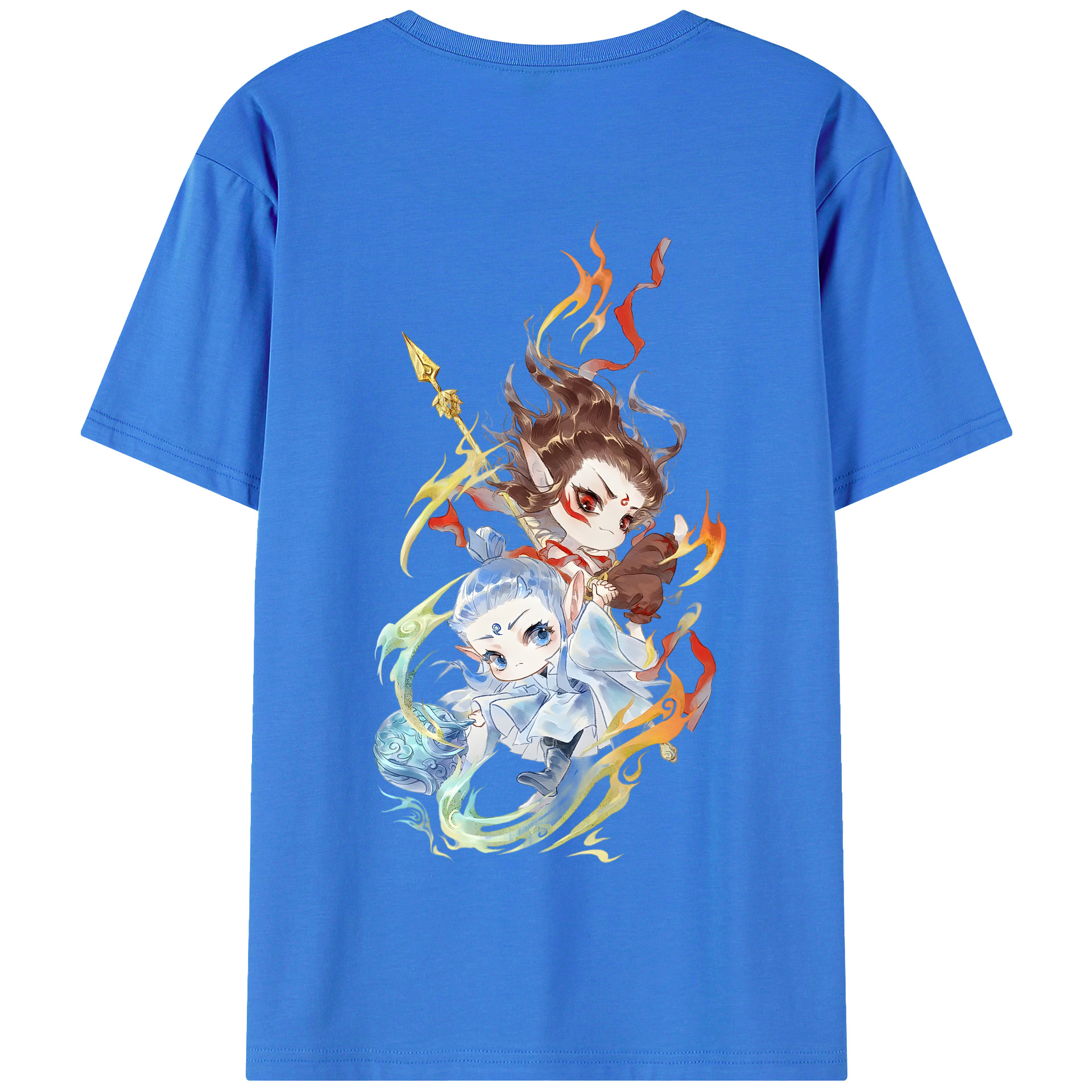 Ne Zha 2 ナタ 魔童の大暴れ 綿100％半袖Tシャツ（背面プリント）