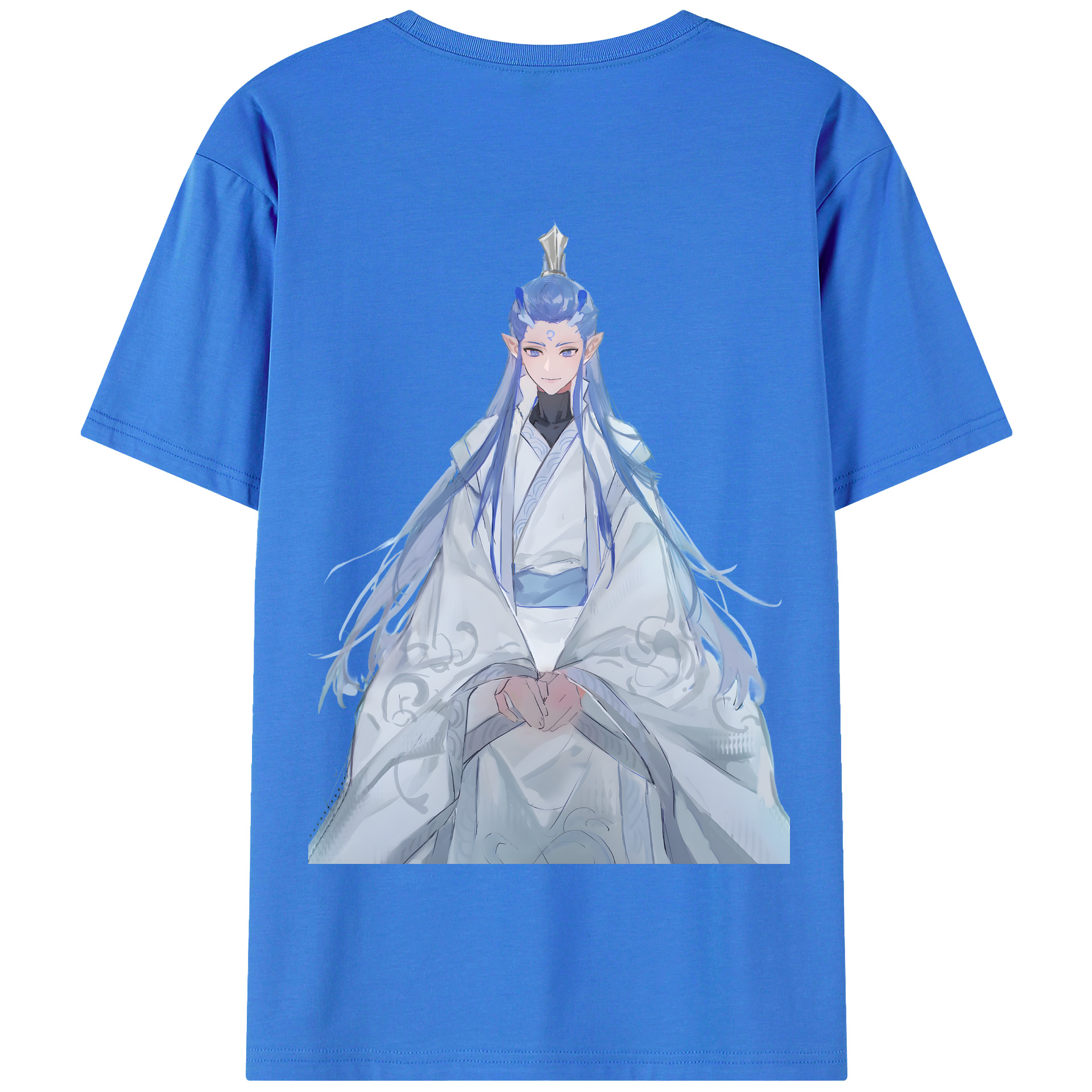 （画像用） Ne Zha 2 ナタ 魔童の大暴れ 綿100％半袖Tシャツ（背面プリント）