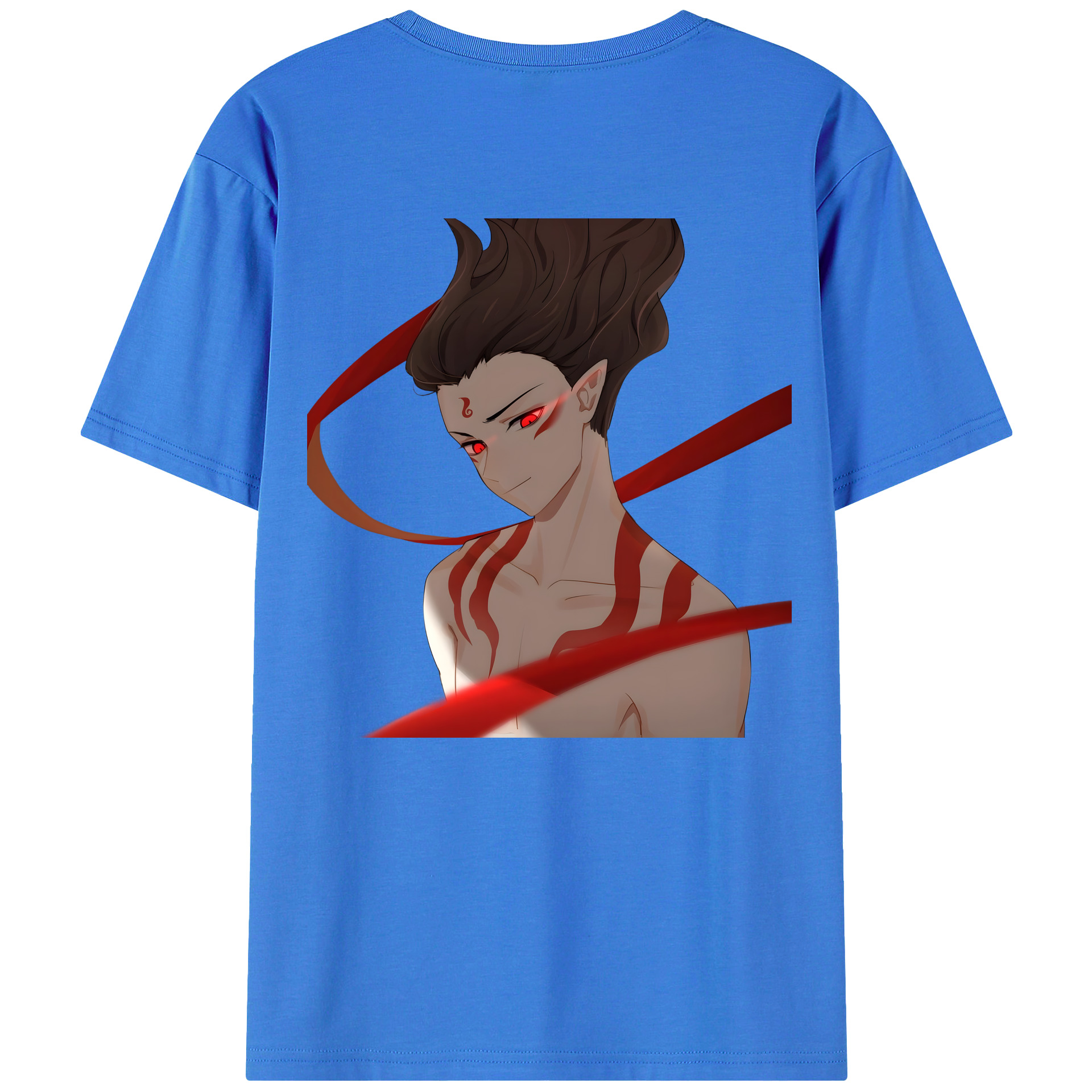 （画像用） Ne Zha 2 ナタ 魔童の大暴れ 綿100％半袖Tシャツ（背面プリント）