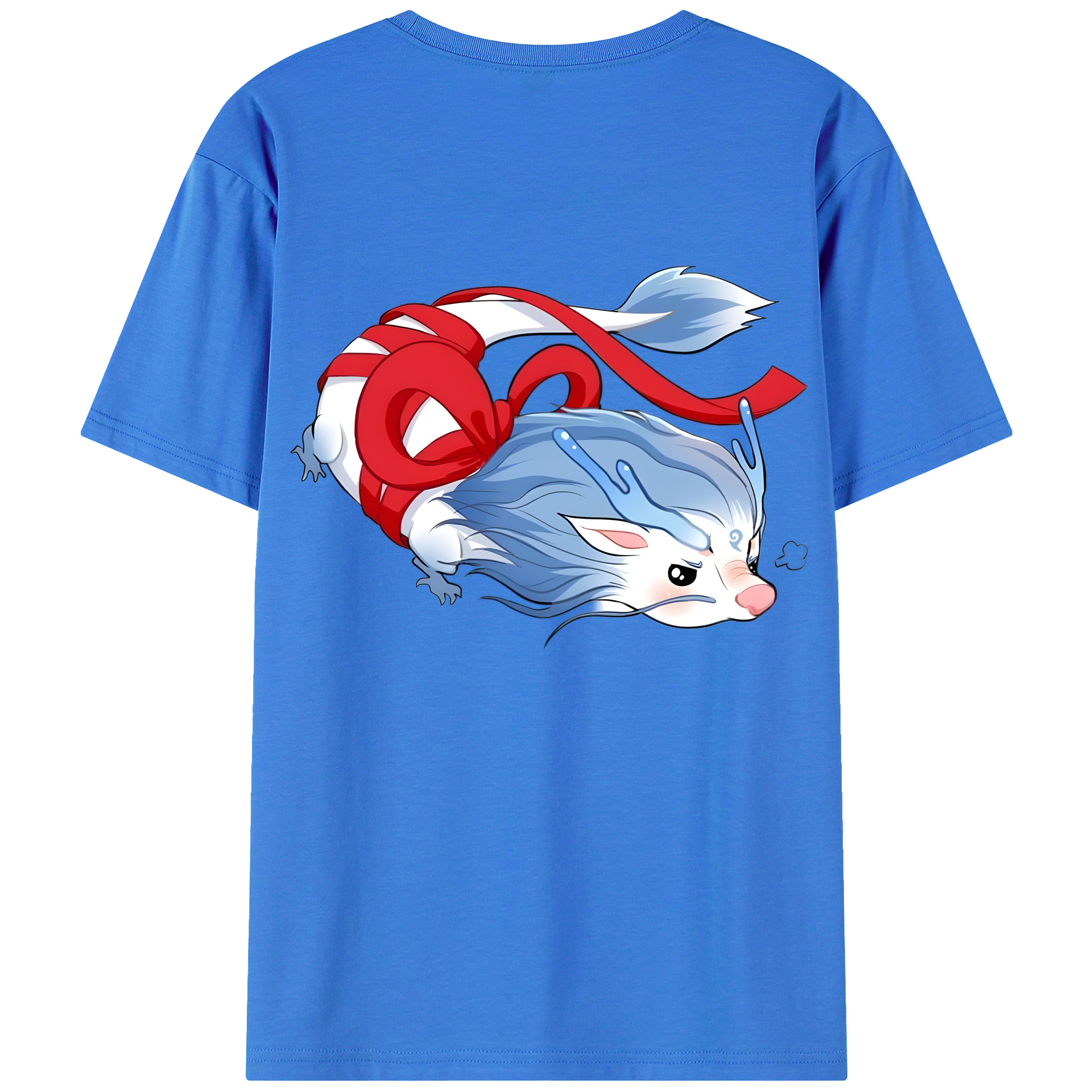 （画像用） Ne Zha 2 ナタ 魔童の大暴れ 綿100％半袖Tシャツ（背面プリント）