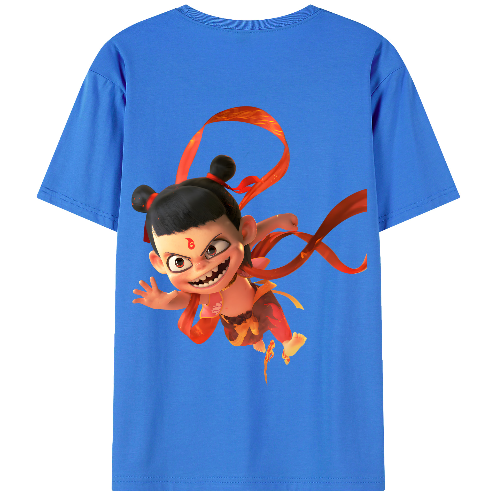 Ne Zha 2 ナタ 魔童の大暴れ 綿100％半袖Tシャツ（背面プリント）