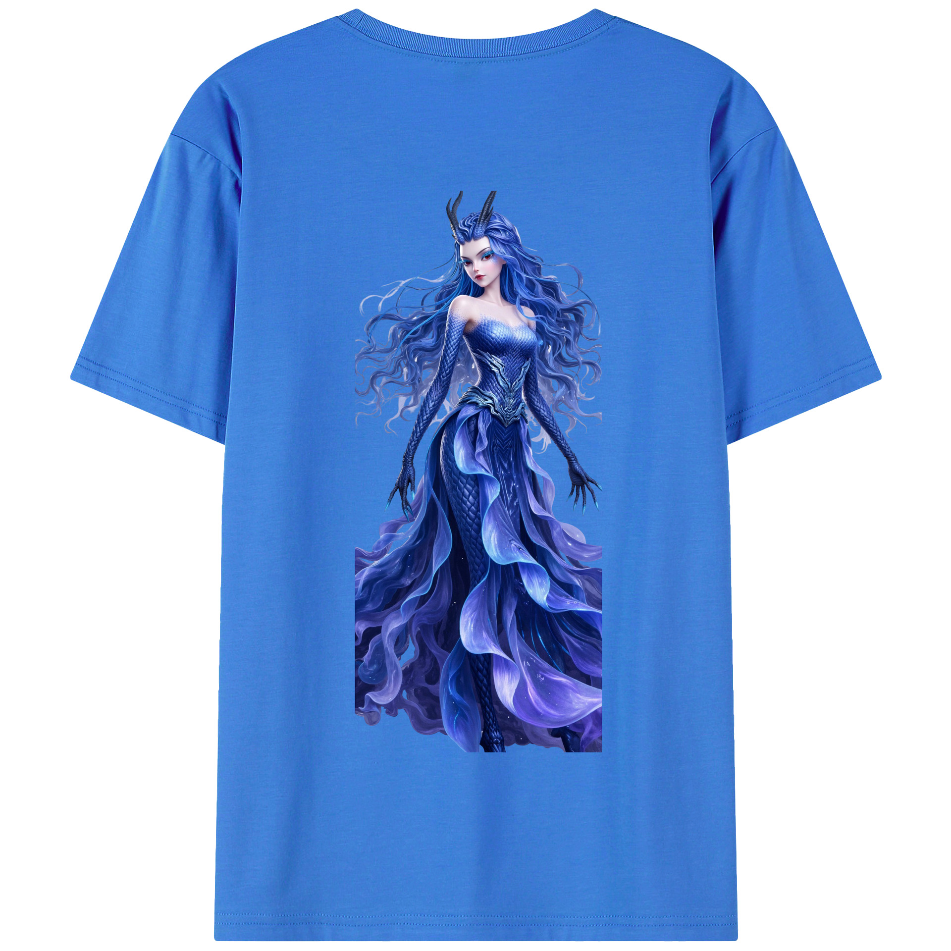 （画像用） Ne Zha 2 ナタ 魔童の大暴れ 綿100％半袖Tシャツ（背面プリント）