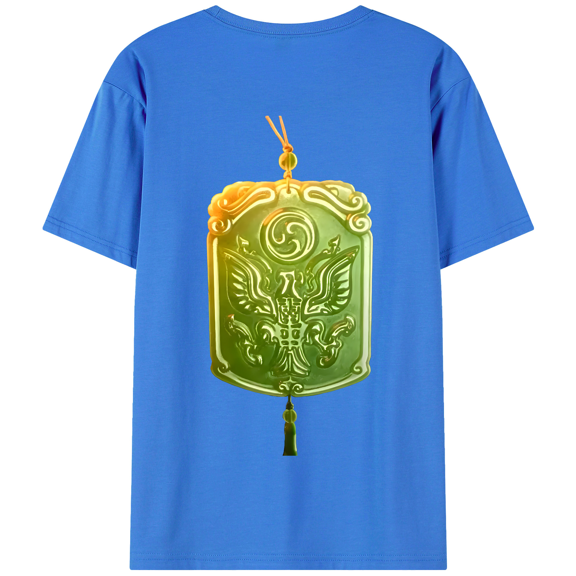 （画像用） Ne Zha 2 ナタ 魔童の大暴れ 綿100％半袖Tシャツ（背面プリント）