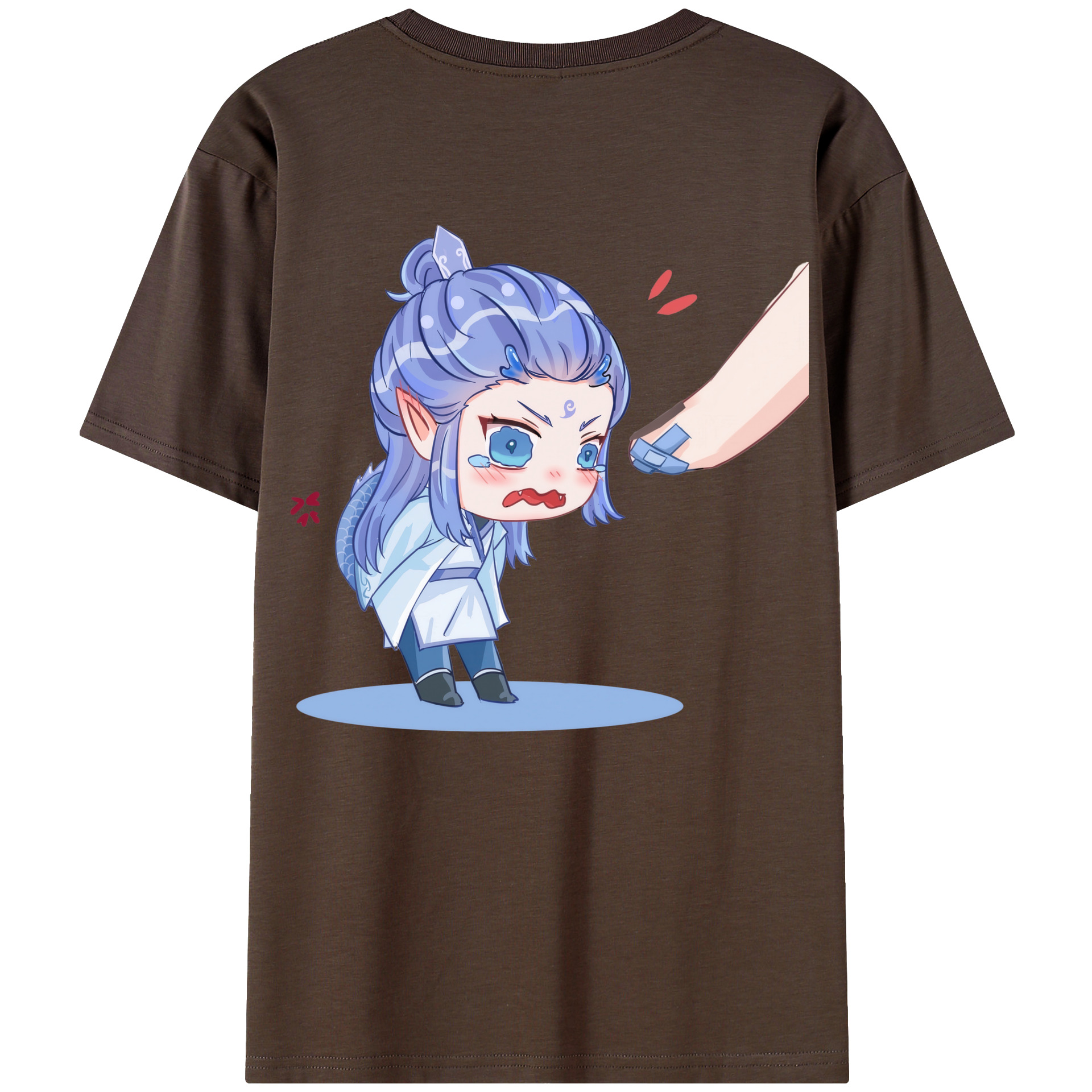 （画像用） Ne Zha 2 ナタ 魔童の大暴れ 綿100％半袖Tシャツ（背面プリント）