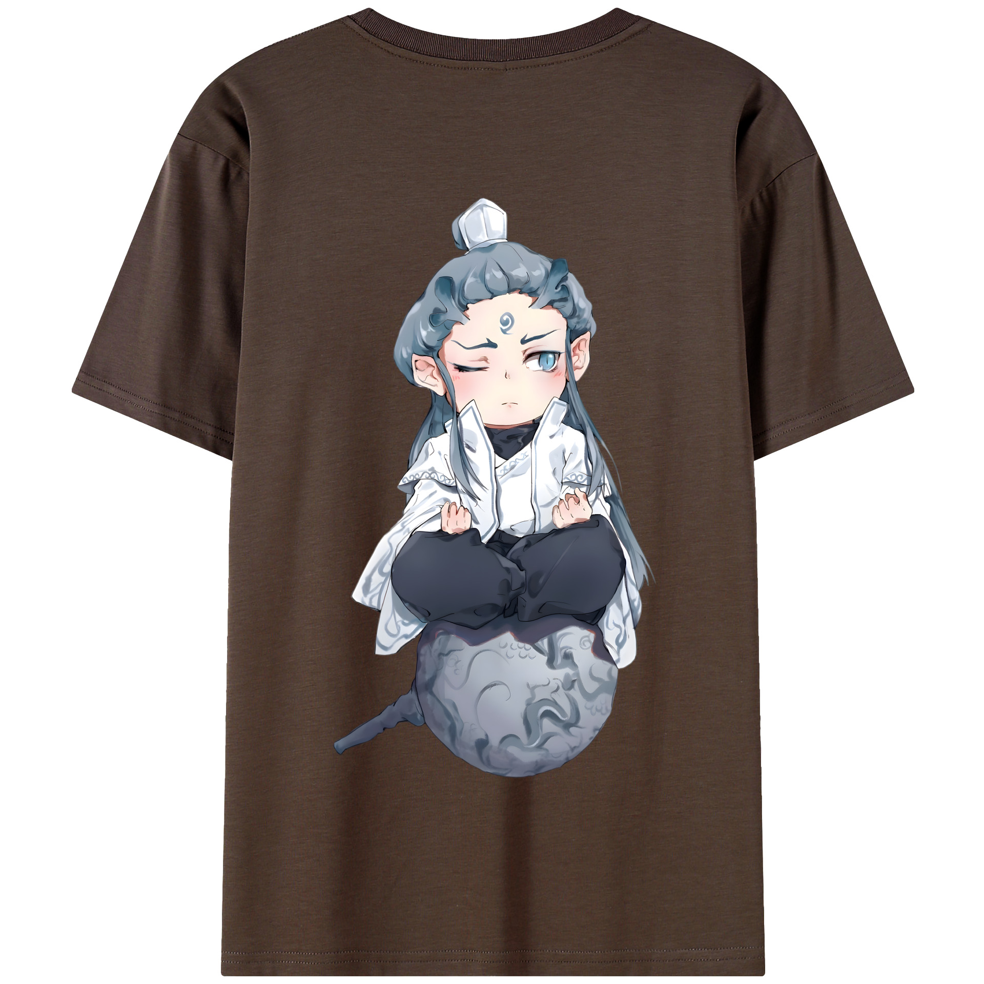 （画像用） Ne Zha 2 ナタ 魔童の大暴れ 綿100％半袖Tシャツ（背面プリント）