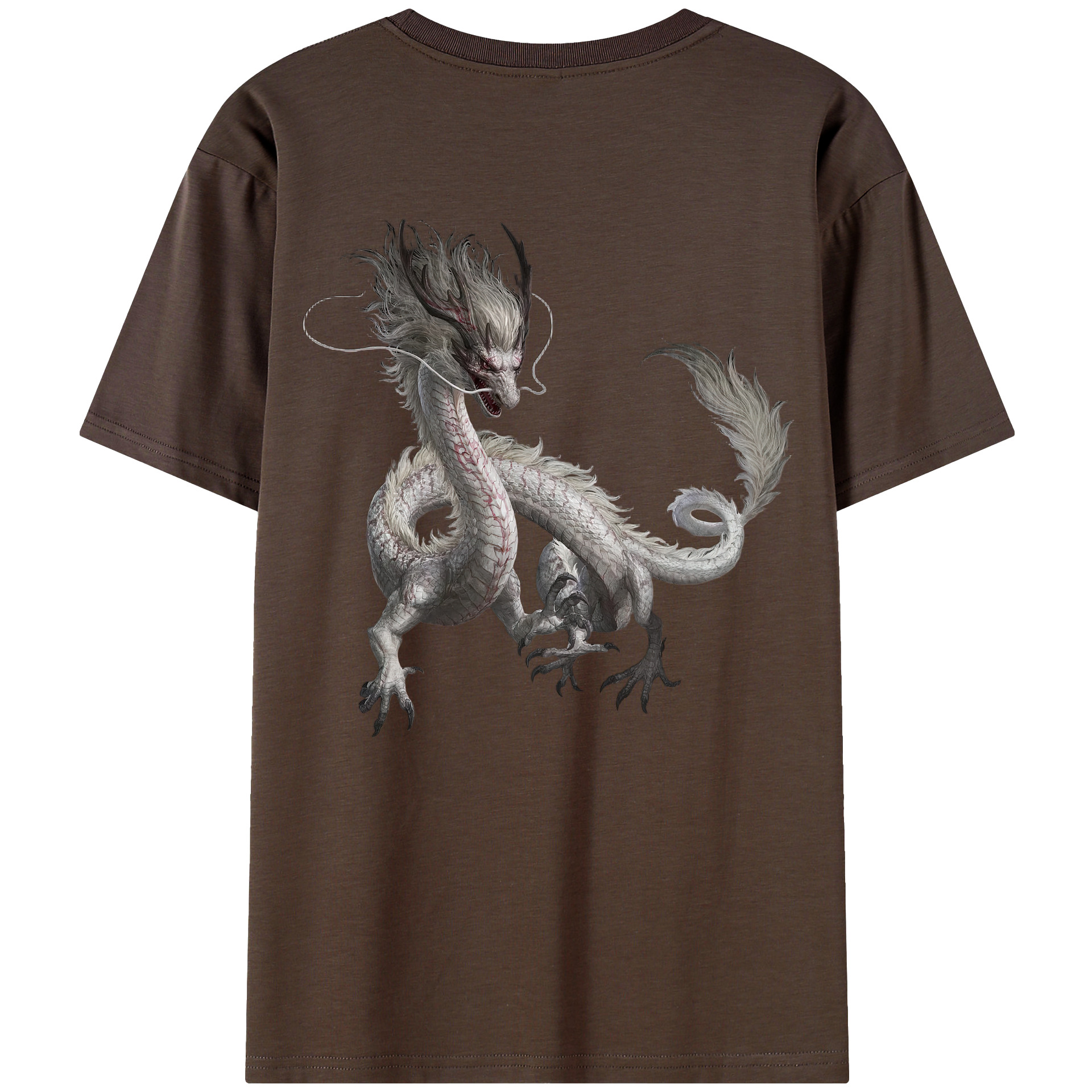 （画像用） Ne Zha 2 ナタ 魔童の大暴れ 綿100％半袖Tシャツ（背面プリント）