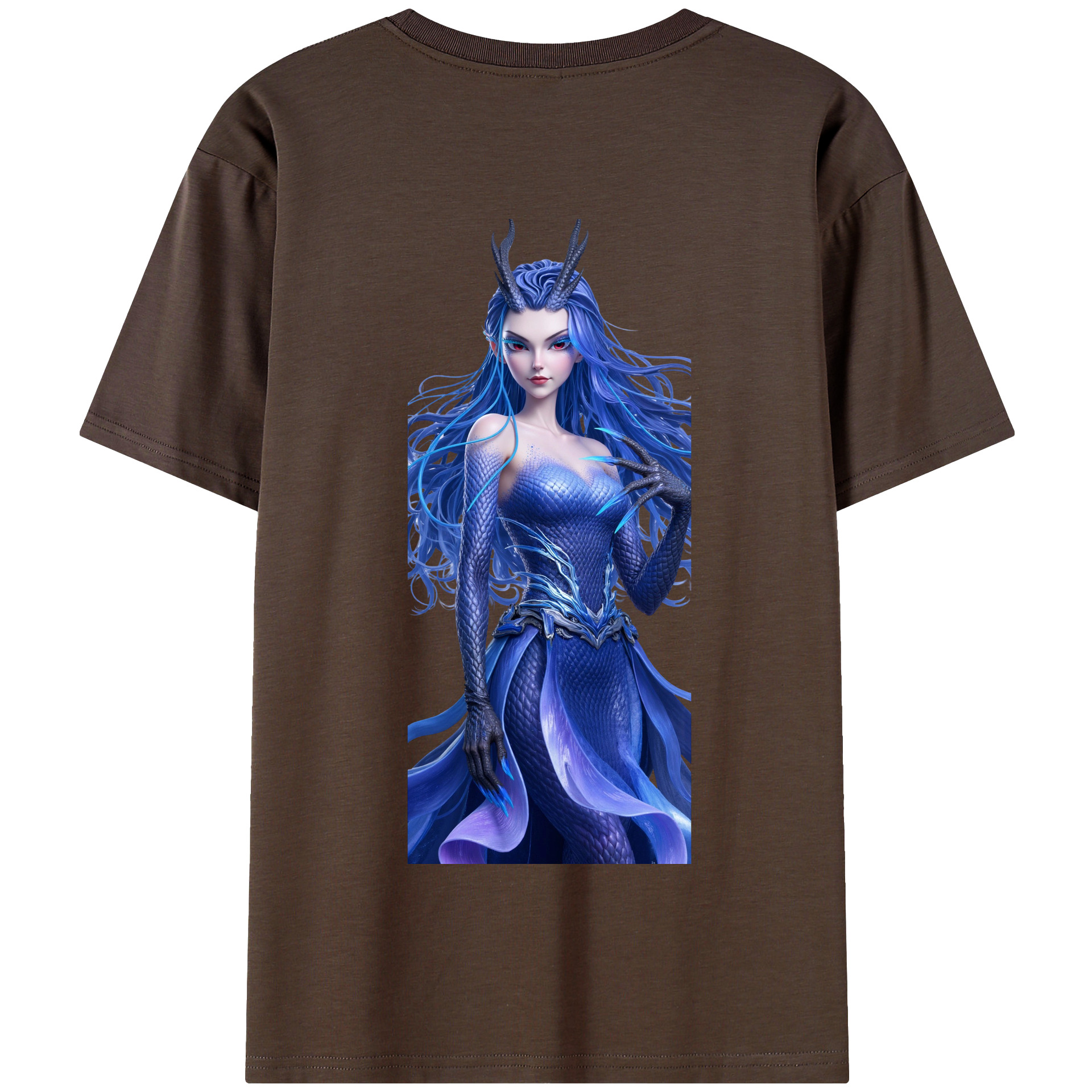 （画像用） Ne Zha 2 ナタ 魔童の大暴れ 綿100％半袖Tシャツ（背面プリント）
