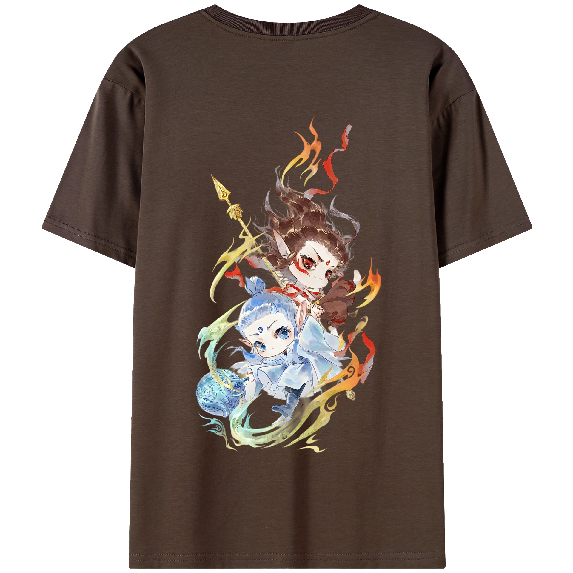 Ne Zha 2 ナタ 魔童の大暴れ 綿100％半袖Tシャツ（背面プリント）