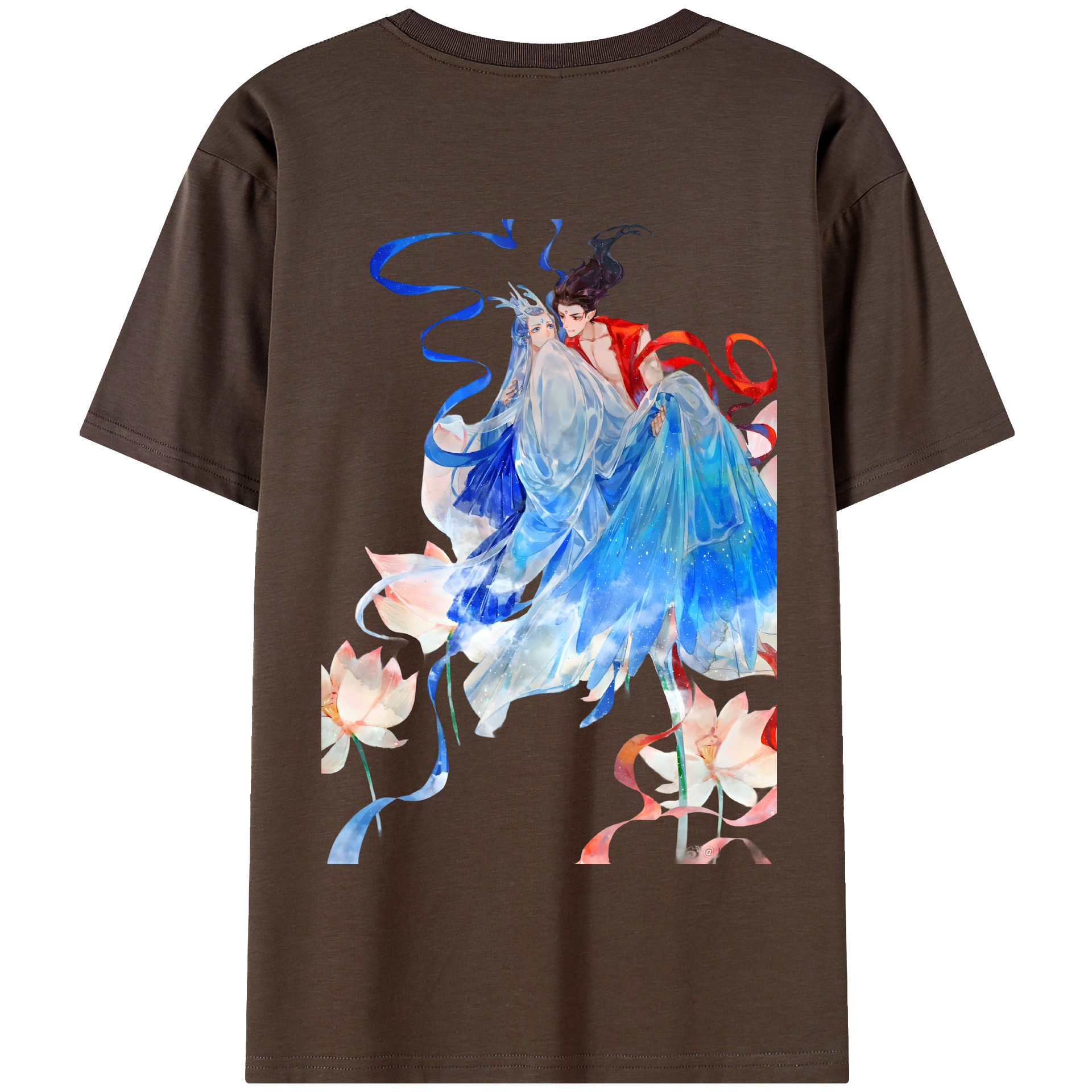 （画像用） Ne Zha 2 ナタ 魔童の大暴れ 綿100％半袖Tシャツ（背面プリント）
