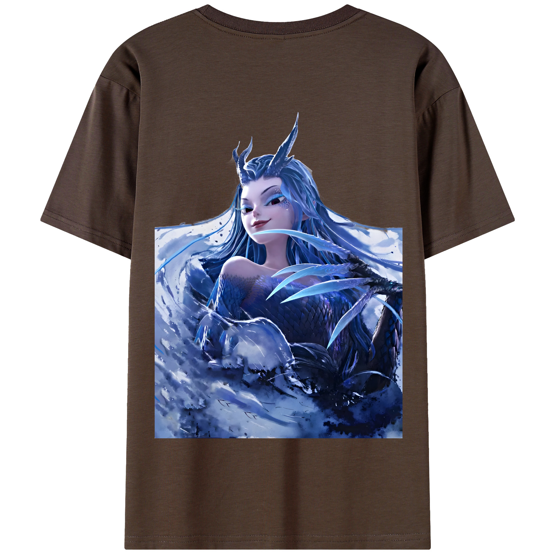 （画像用） Ne Zha 2 ナタ 魔童の大暴れ 綿100％半袖Tシャツ（背面プリント）