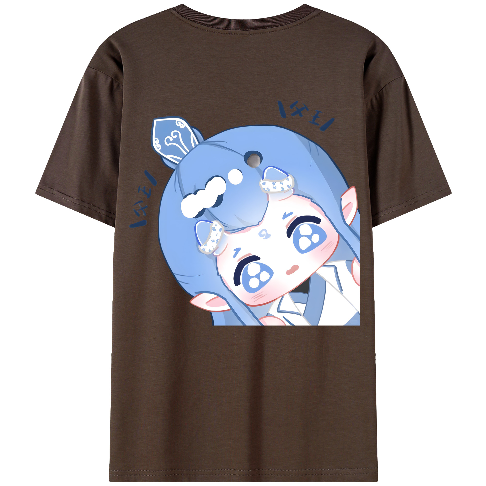 （画像用） Ne Zha 2 ナタ 魔童の大暴れ 綿100％半袖Tシャツ（背面プリント）