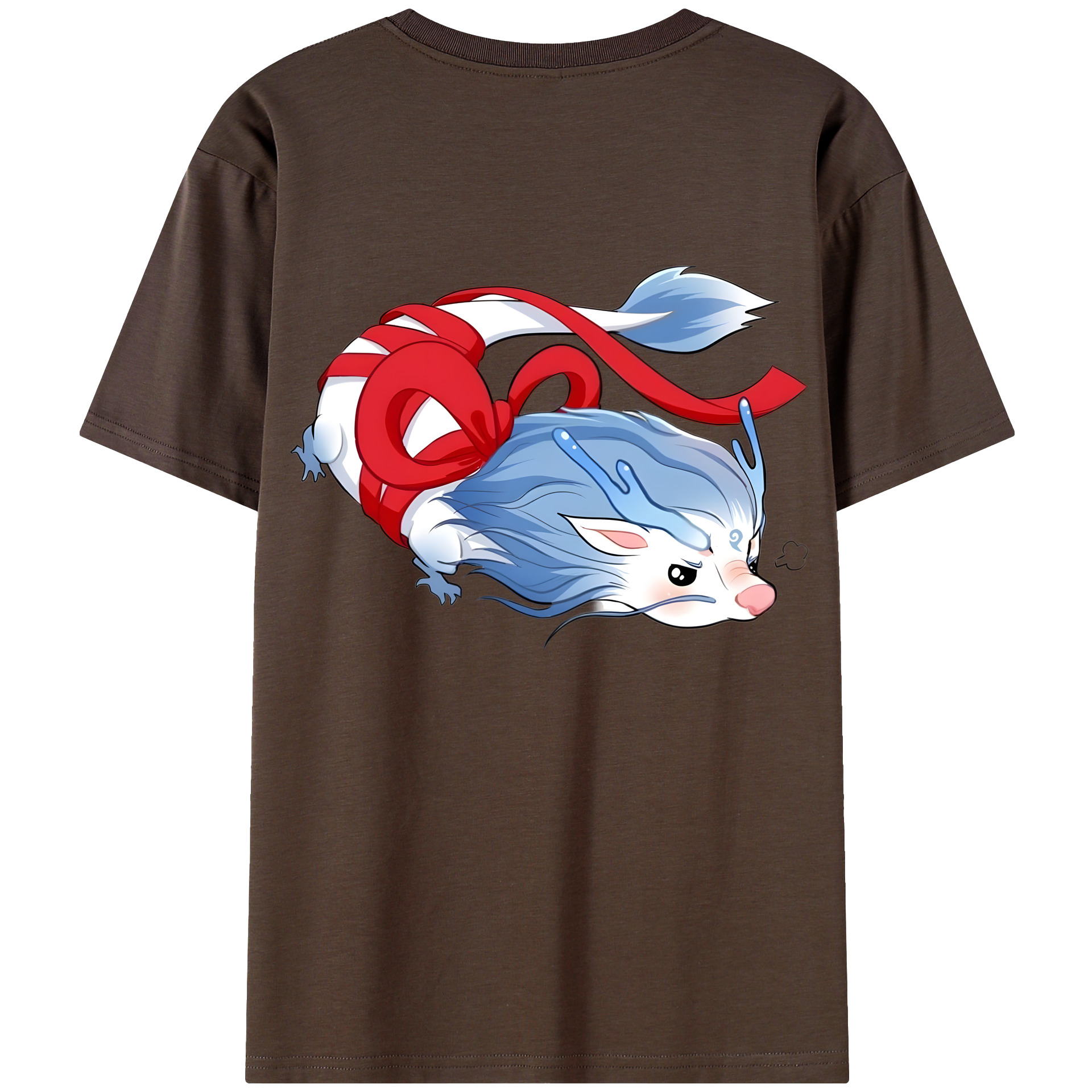 （画像用） Ne Zha 2 ナタ 魔童の大暴れ 綿100％半袖Tシャツ（背面プリント）