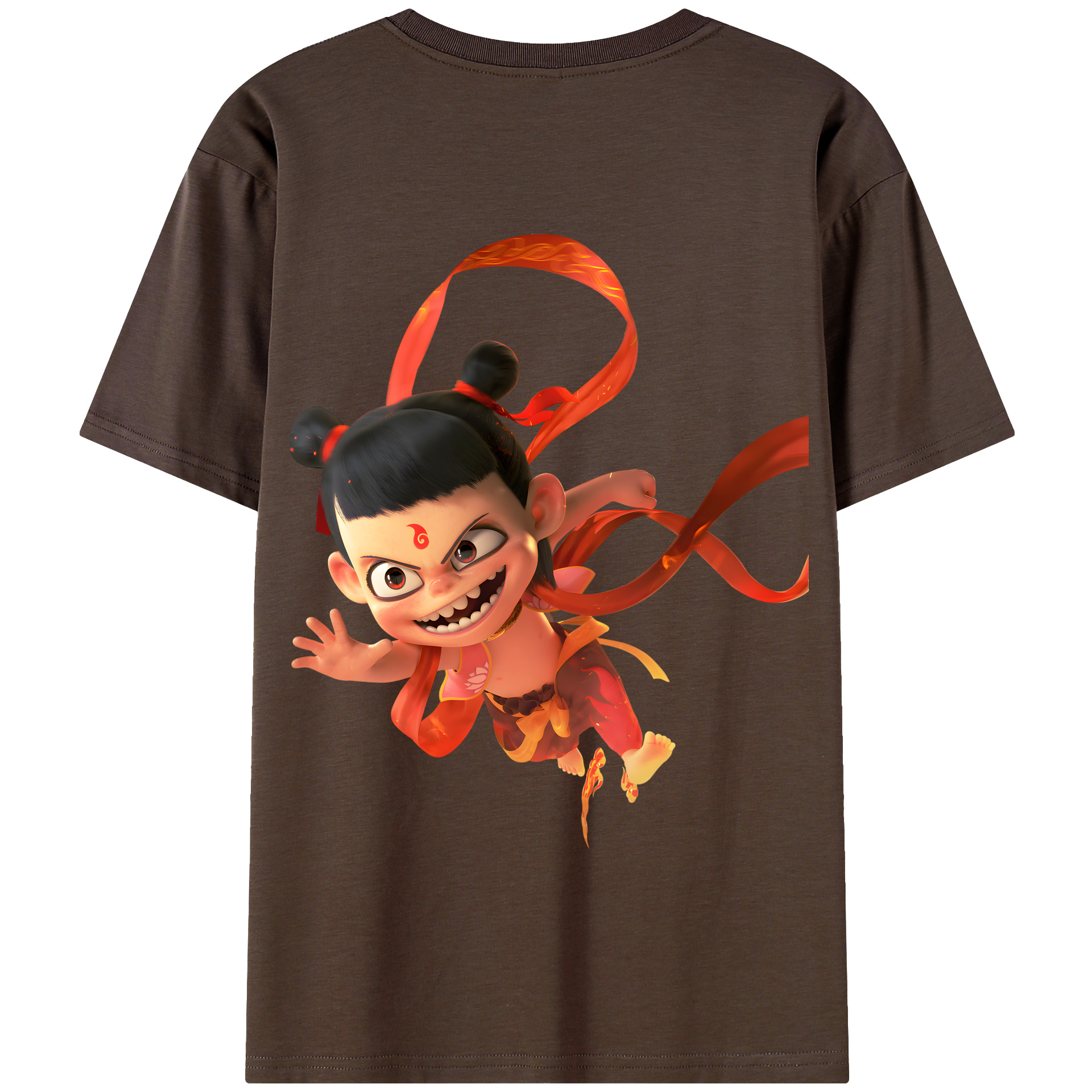 Ne Zha 2 ナタ 魔童の大暴れ 綿100％半袖Tシャツ（背面プリント）