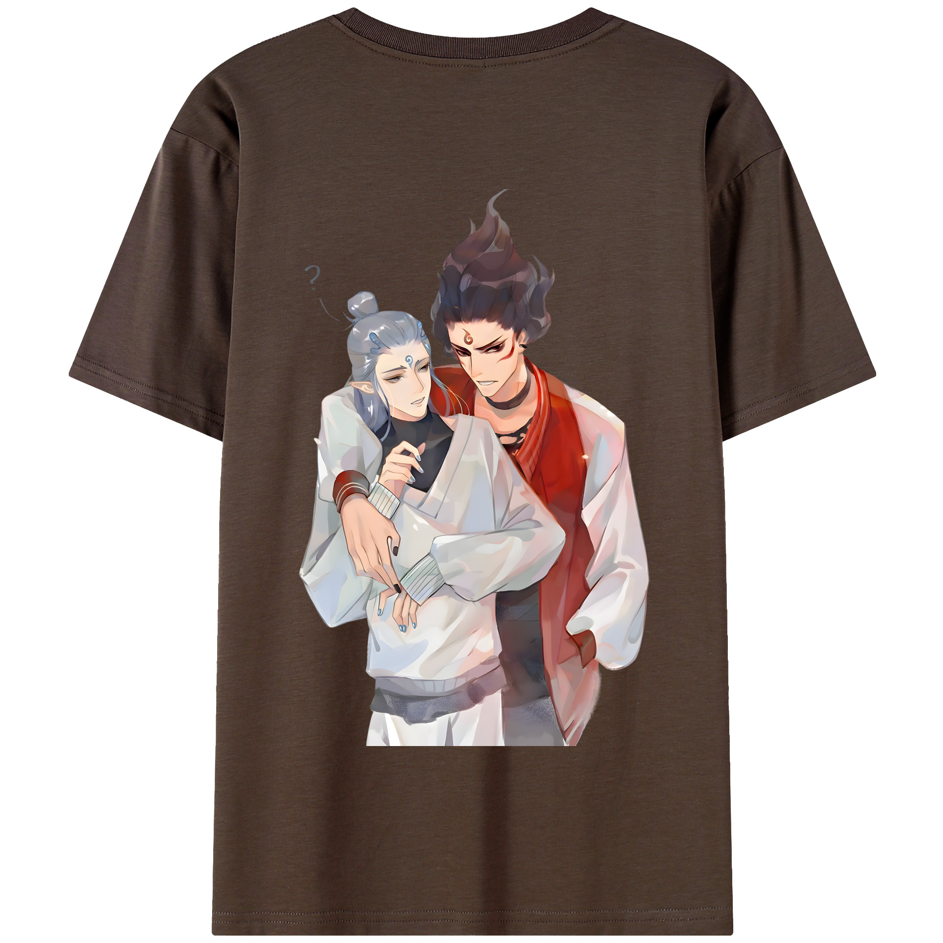（画像用） Ne Zha 2 ナタ 魔童の大暴れ 綿100％半袖Tシャツ（背面プリント）