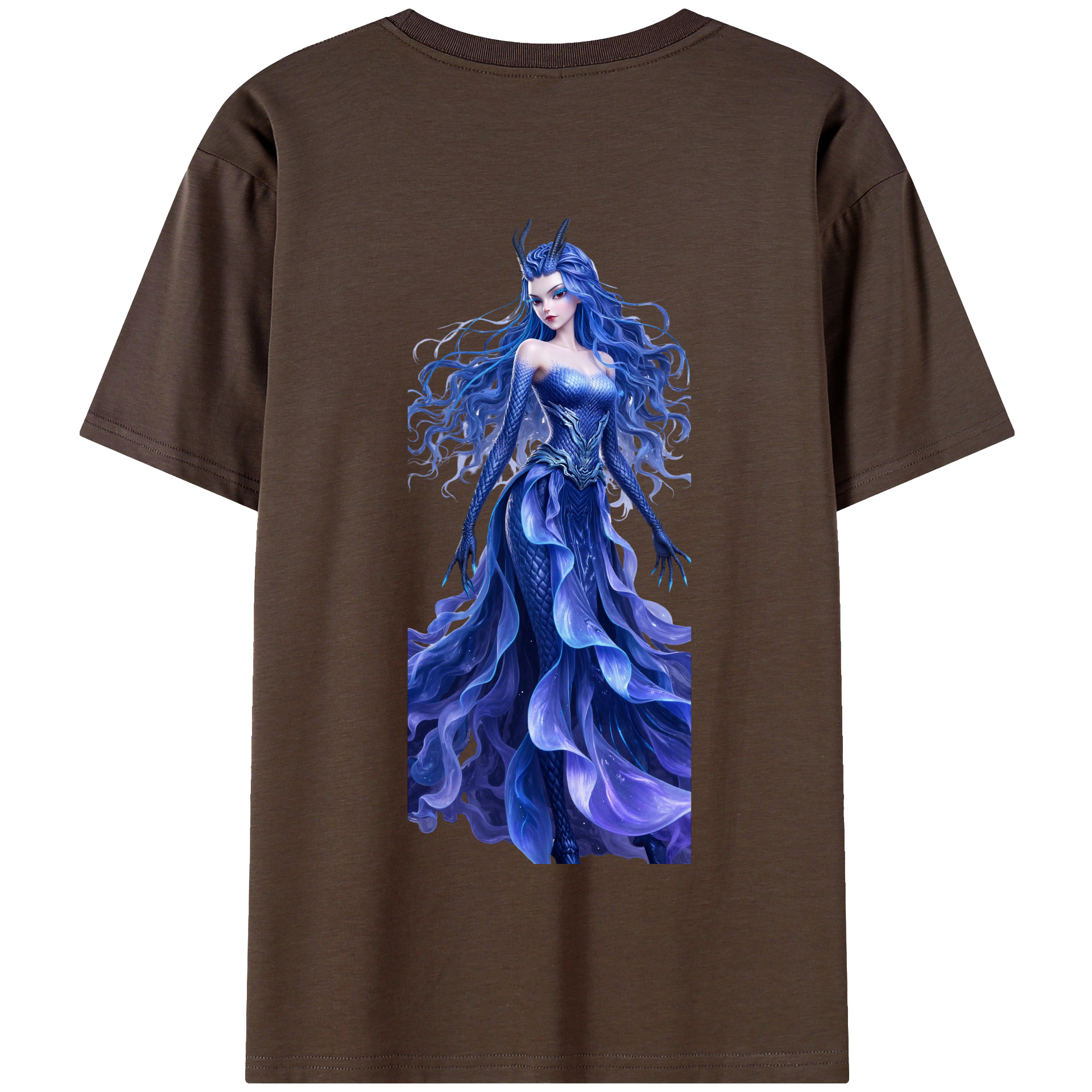 （画像用） Ne Zha 2 ナタ 魔童の大暴れ 綿100％半袖Tシャツ（背面プリント）