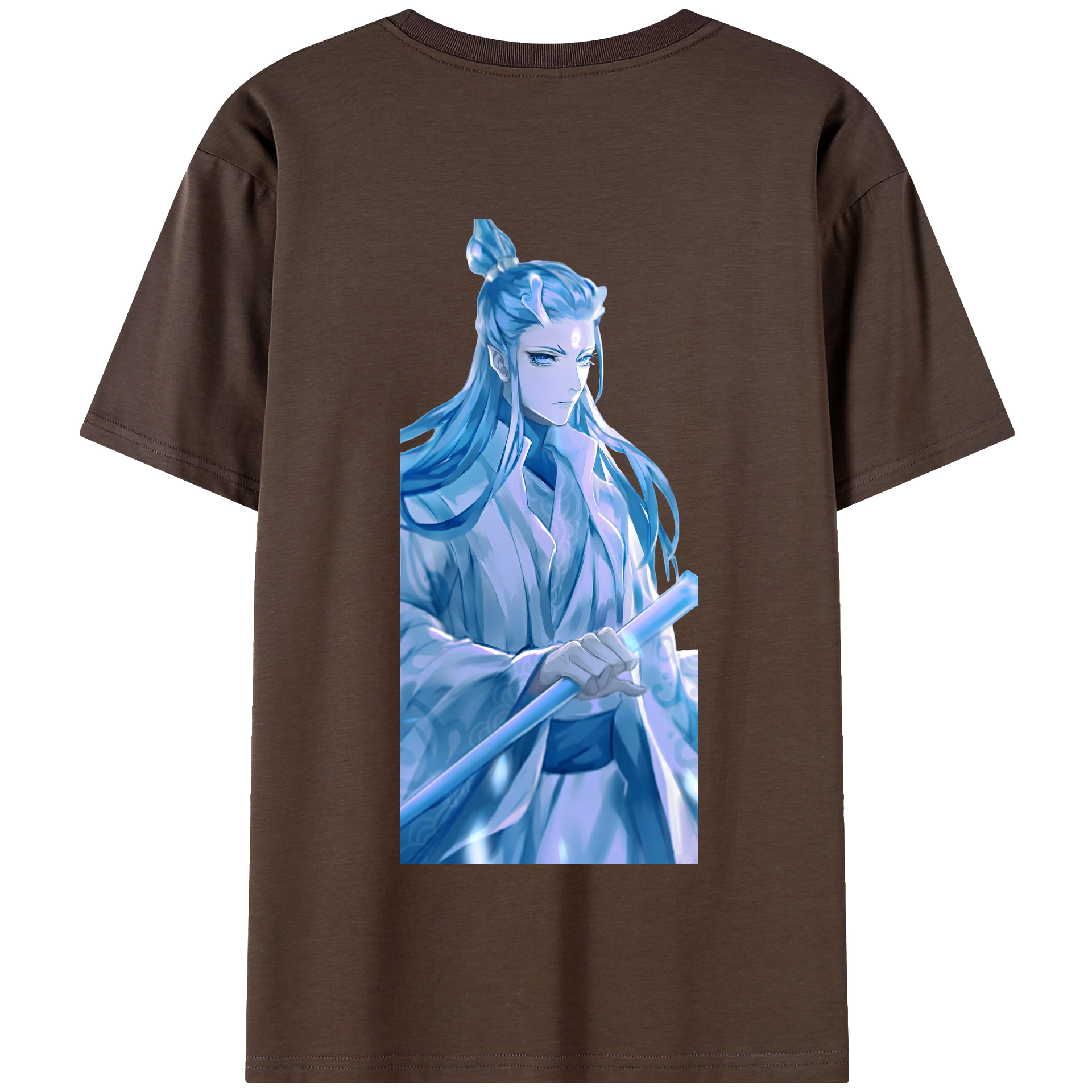 （画像用） Ne Zha 2 ナタ 魔童の大暴れ 綿100％半袖Tシャツ（背面プリント）