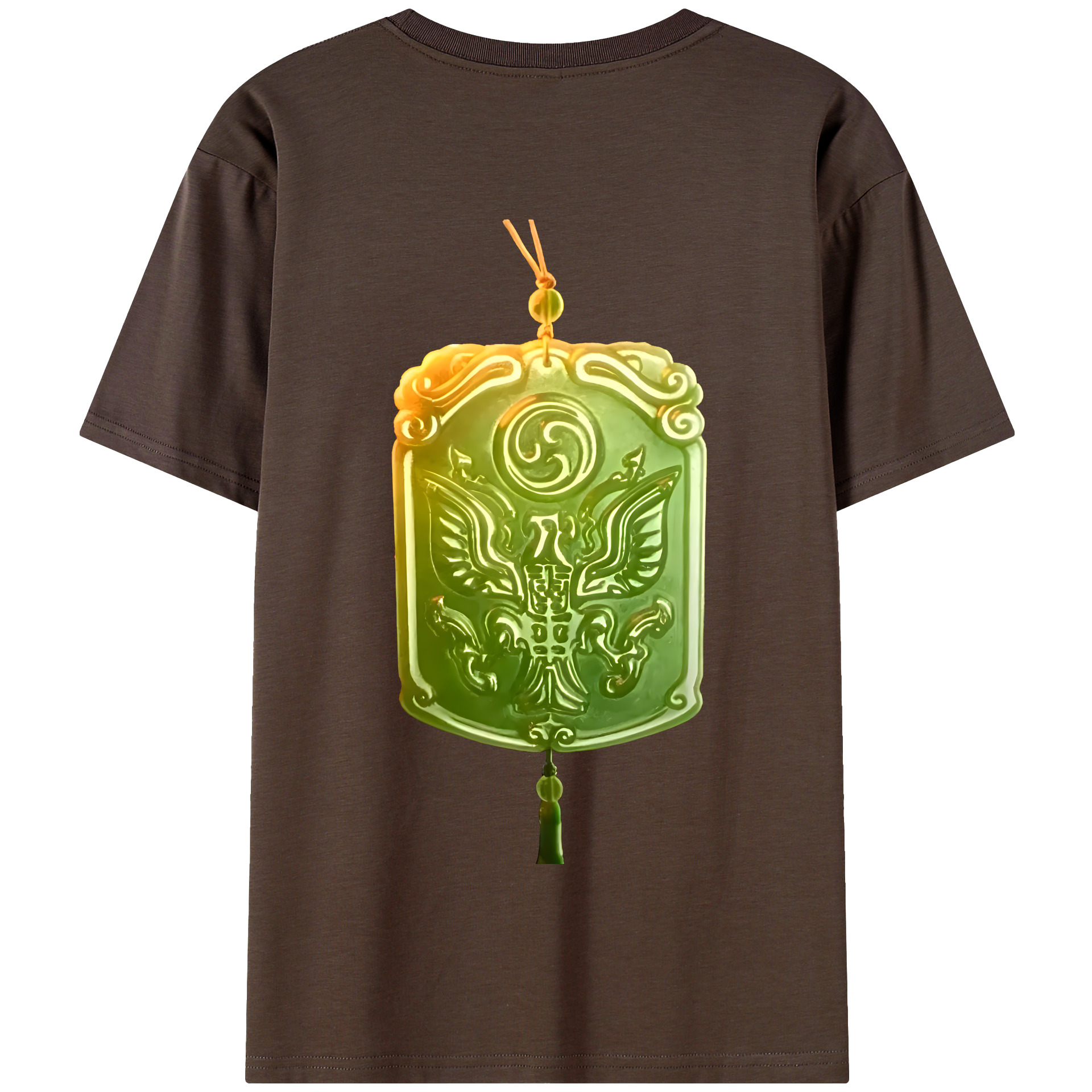 （画像用） Ne Zha 2 ナタ 魔童の大暴れ 綿100％半袖Tシャツ（背面プリント）