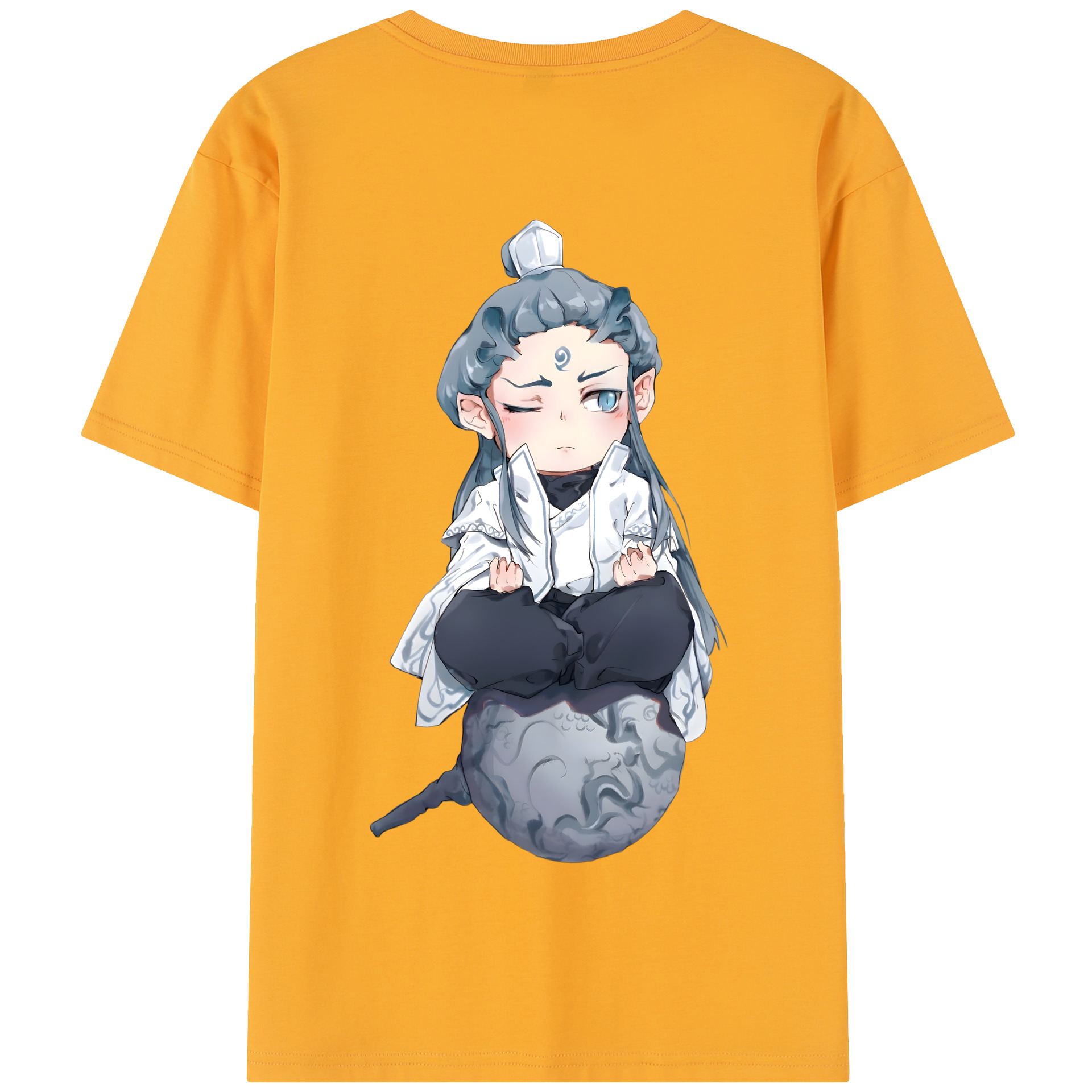 （画像用） Ne Zha 2 ナタ 魔童の大暴れ 綿100％半袖Tシャツ（背面プリント）
