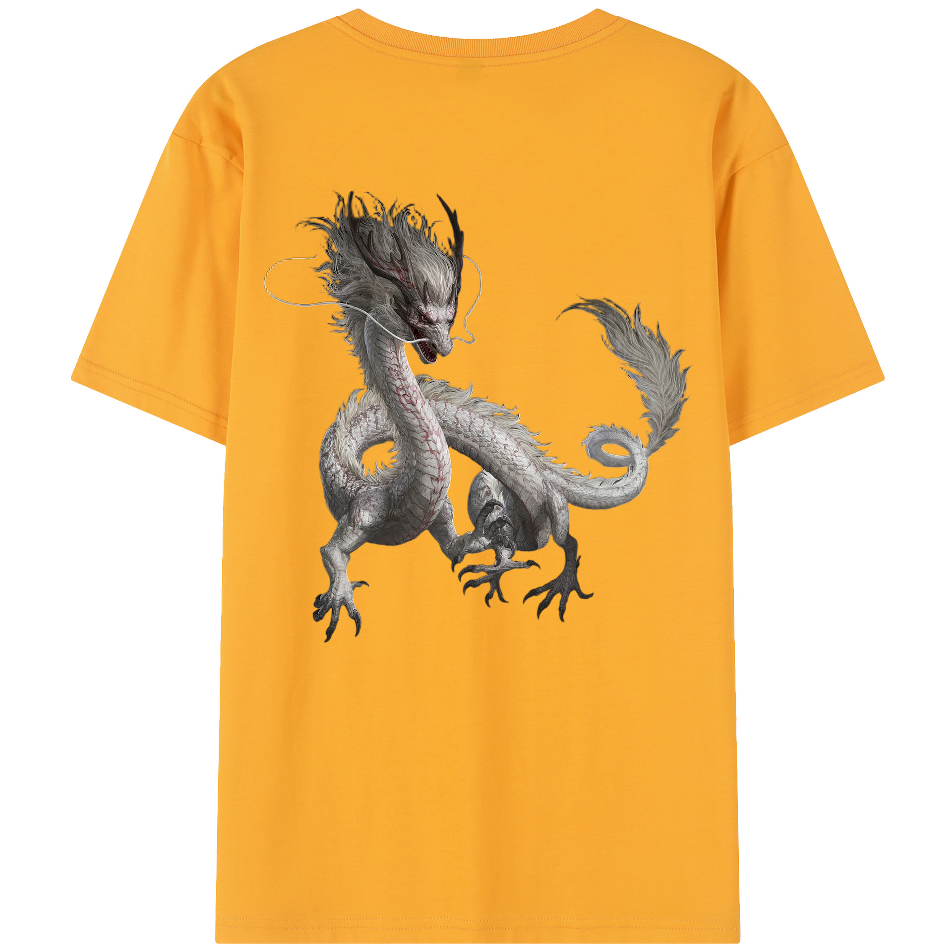 （画像用） Ne Zha 2 ナタ 魔童の大暴れ 綿100％半袖Tシャツ（背面プリント）