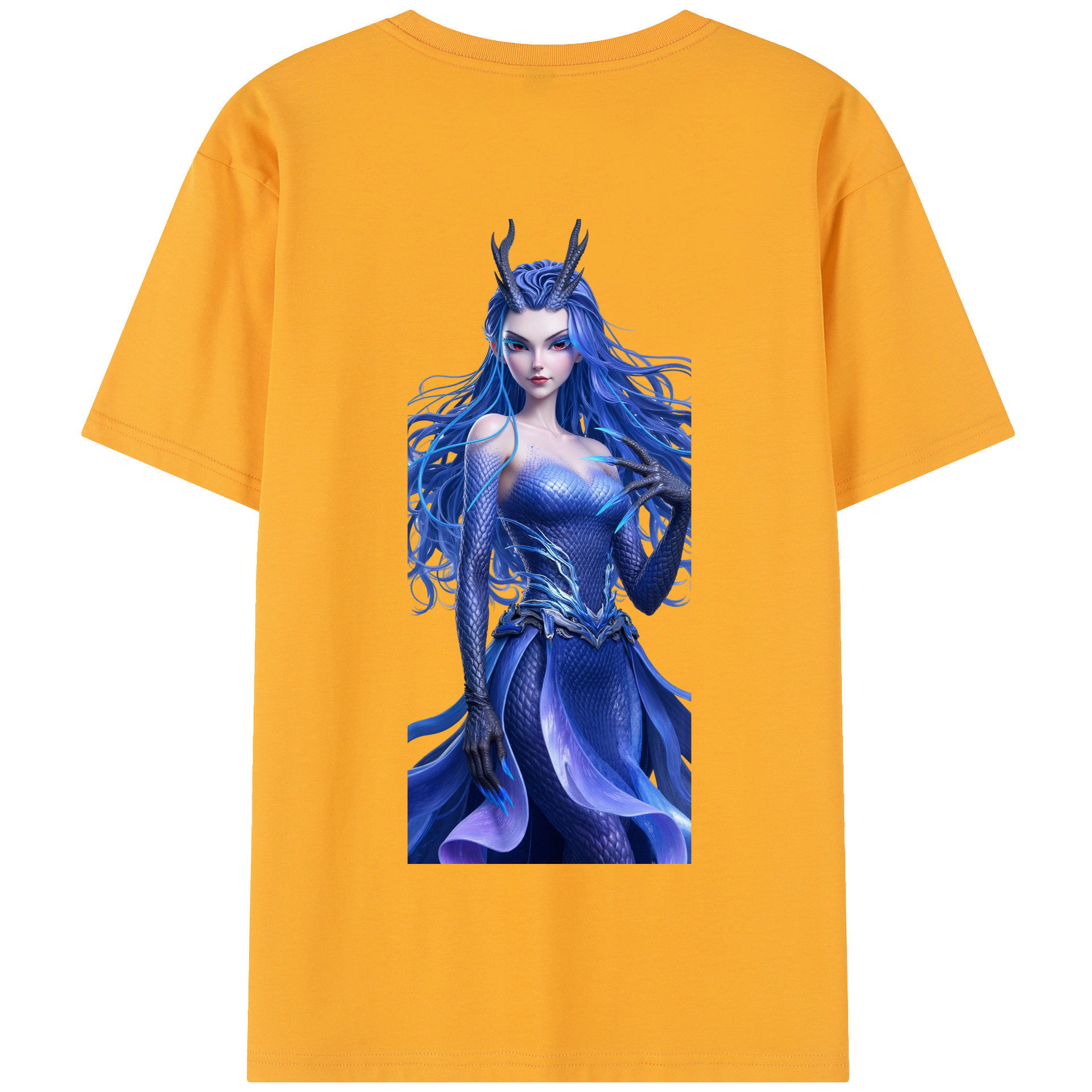 （画像用） Ne Zha 2 ナタ 魔童の大暴れ 綿100％半袖Tシャツ（背面プリント）