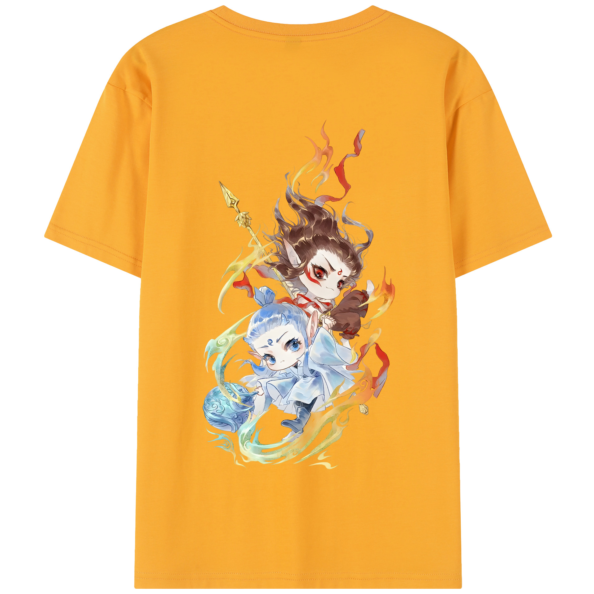 Ne Zha 2 ナタ 魔童の大暴れ 綿100％半袖Tシャツ（背面プリント）