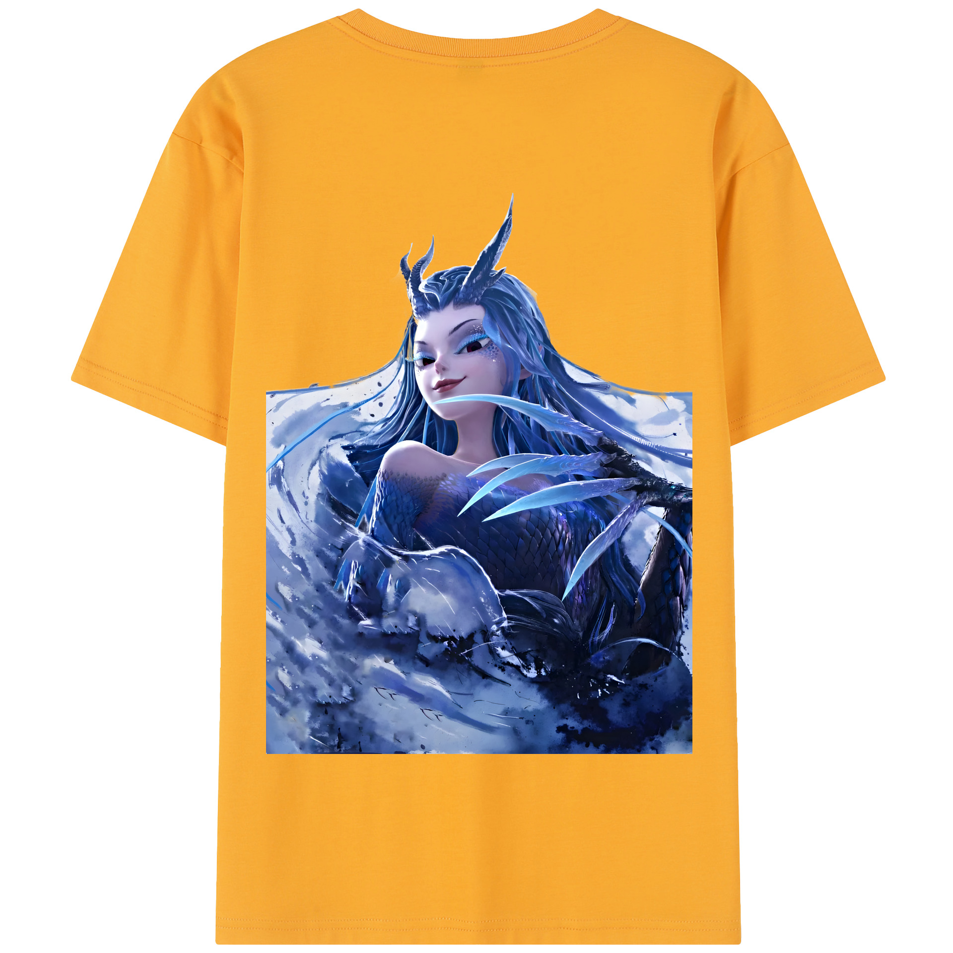 （画像用） Ne Zha 2 ナタ 魔童の大暴れ 綿100％半袖Tシャツ（背面プリント）