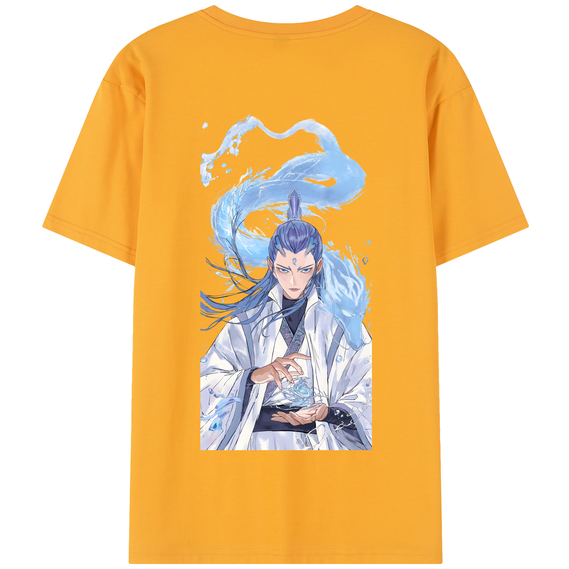 （画像用） Ne Zha 2 ナタ 魔童の大暴れ 綿100％半袖Tシャツ（背面プリント）