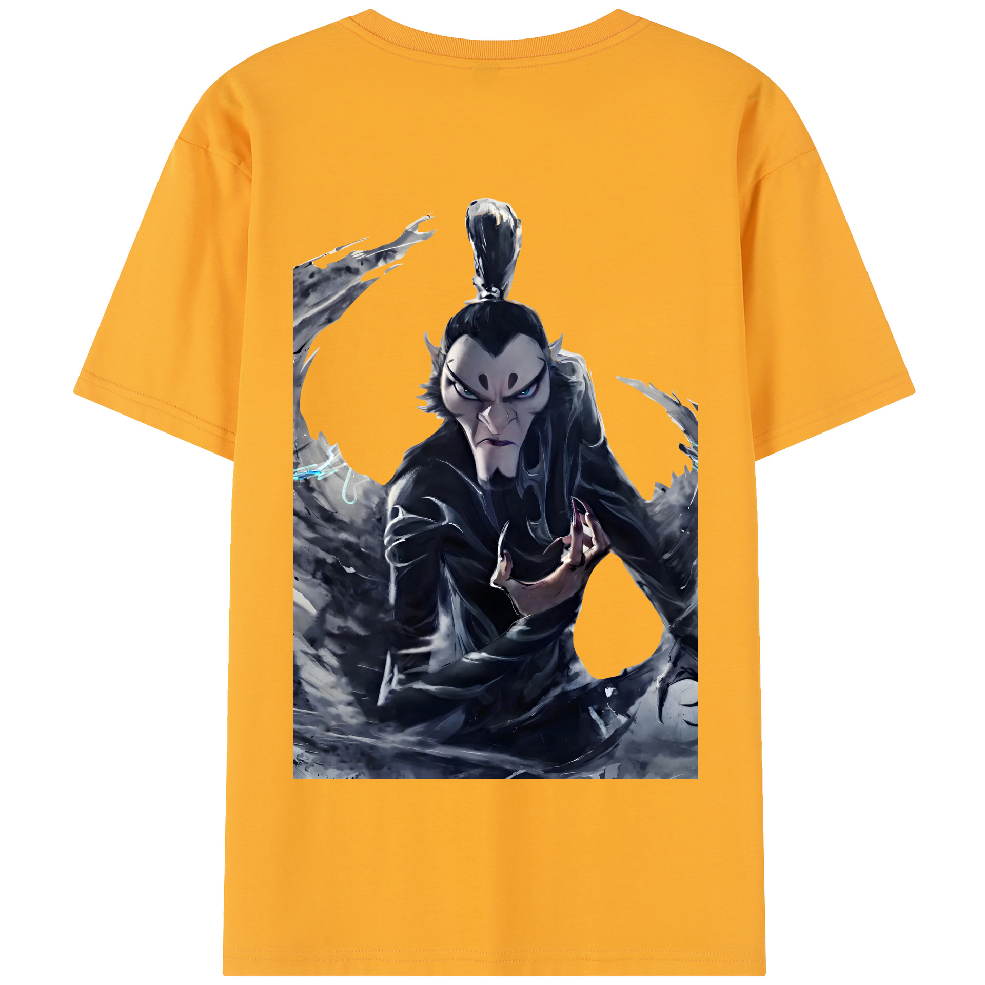 （画像用） Ne Zha 2 ナタ 魔童の大暴れ 綿100％半袖Tシャツ（背面プリント）