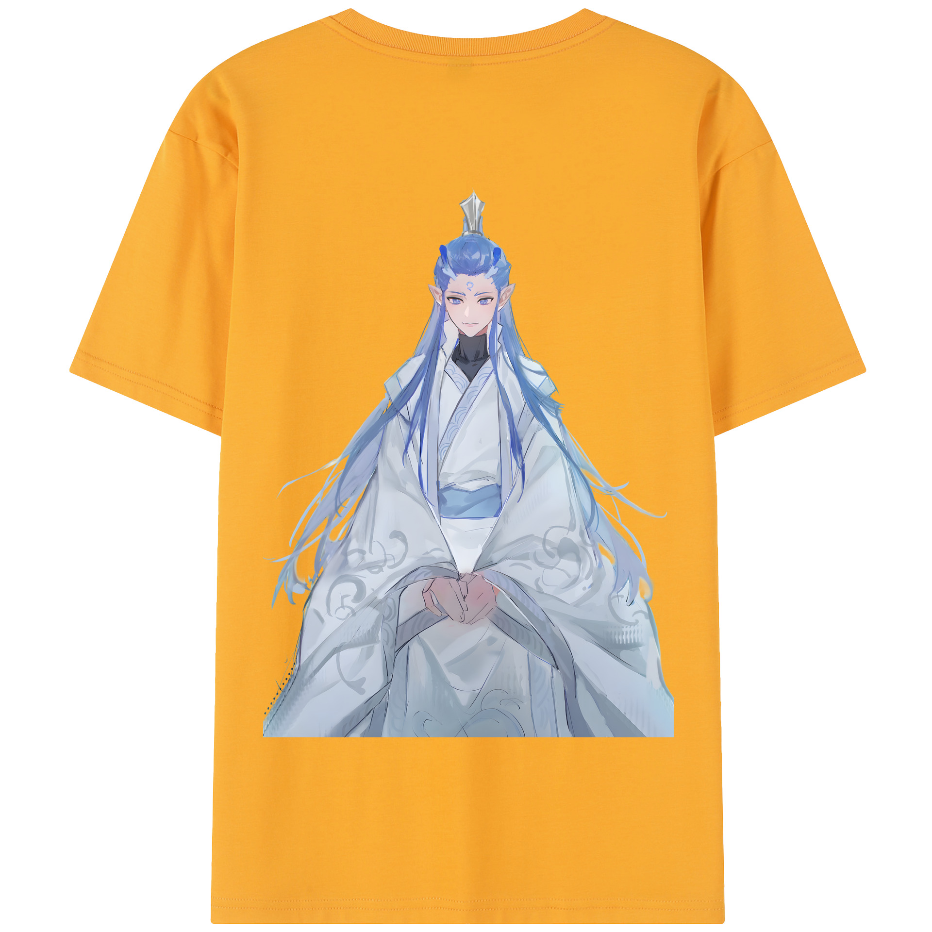 （画像用） Ne Zha 2 ナタ 魔童の大暴れ 綿100％半袖Tシャツ（背面プリント）