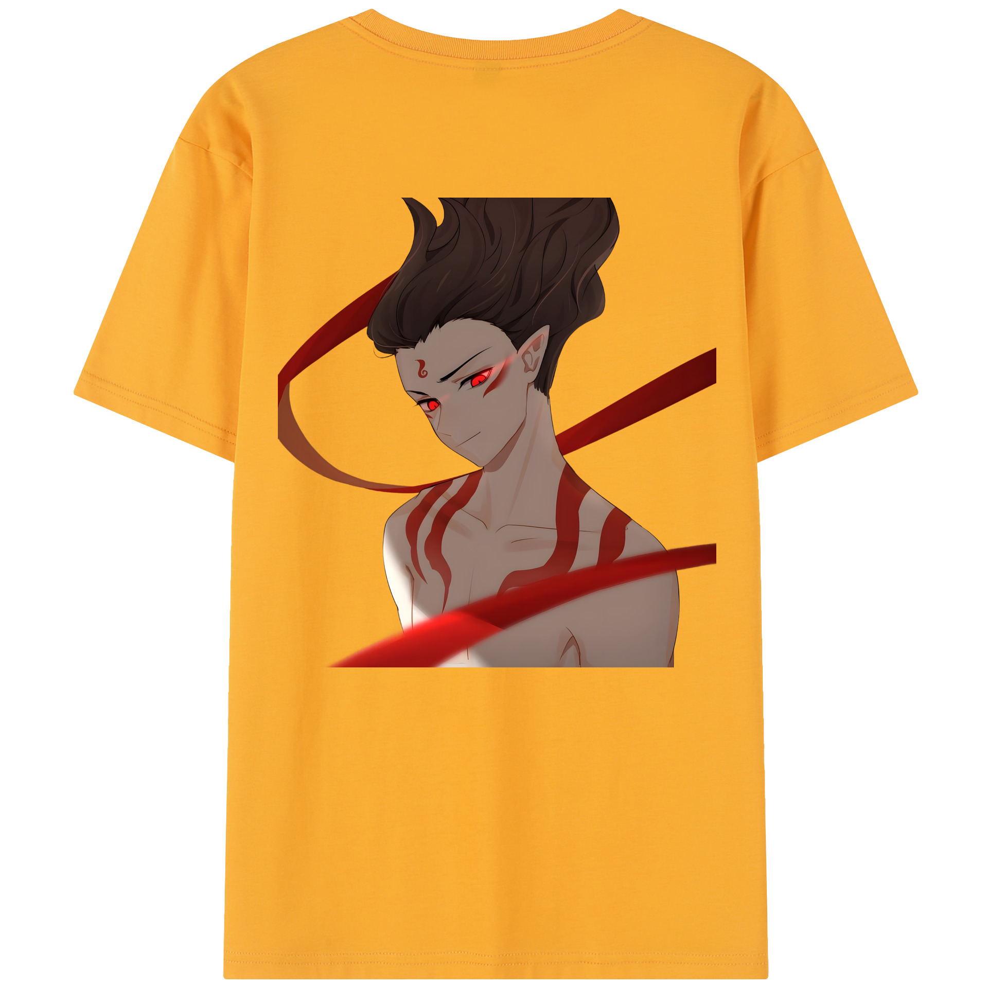 （画像用） Ne Zha 2 ナタ 魔童の大暴れ 綿100％半袖Tシャツ（背面プリント）
