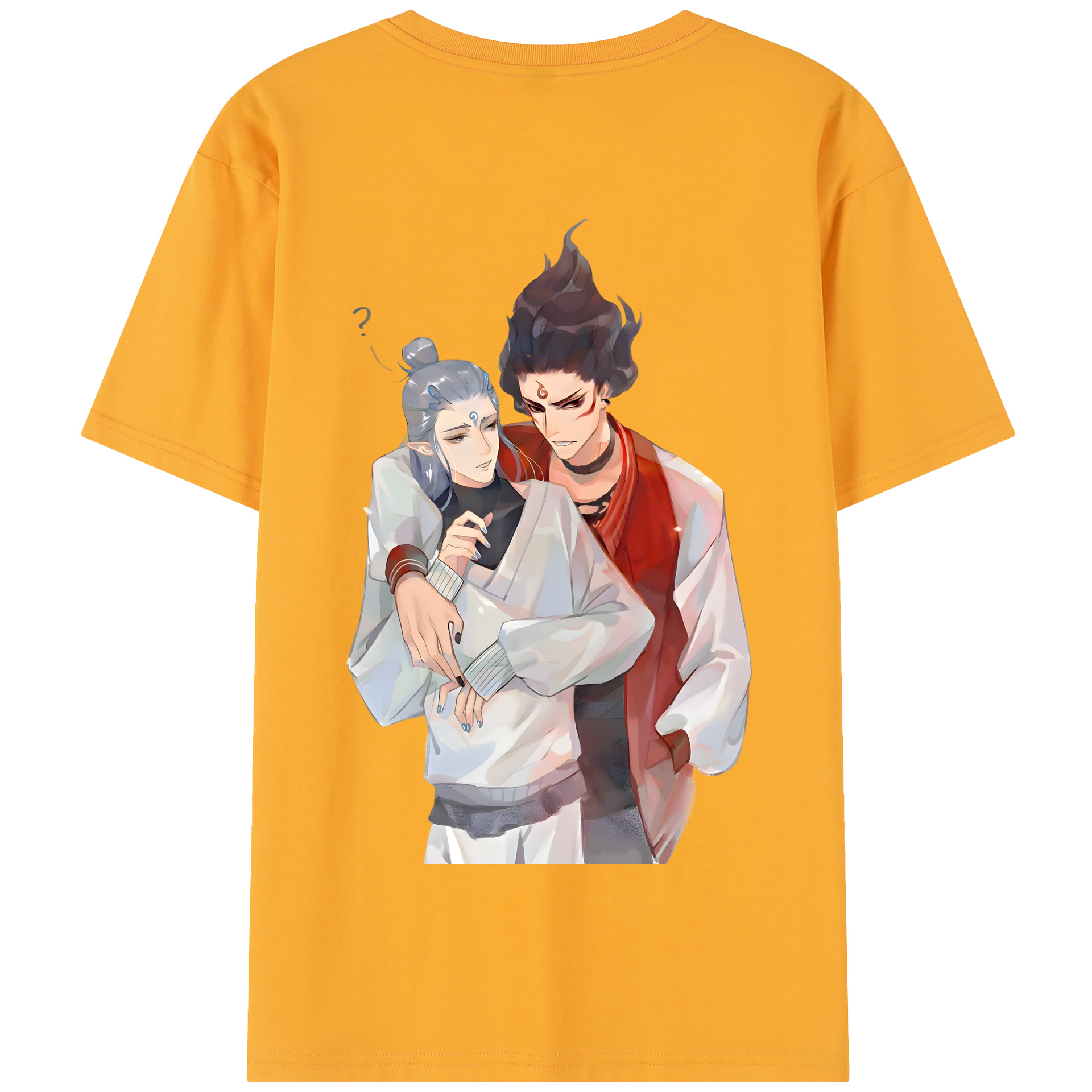 （画像用） Ne Zha 2 ナタ 魔童の大暴れ 綿100％半袖Tシャツ（背面プリント）