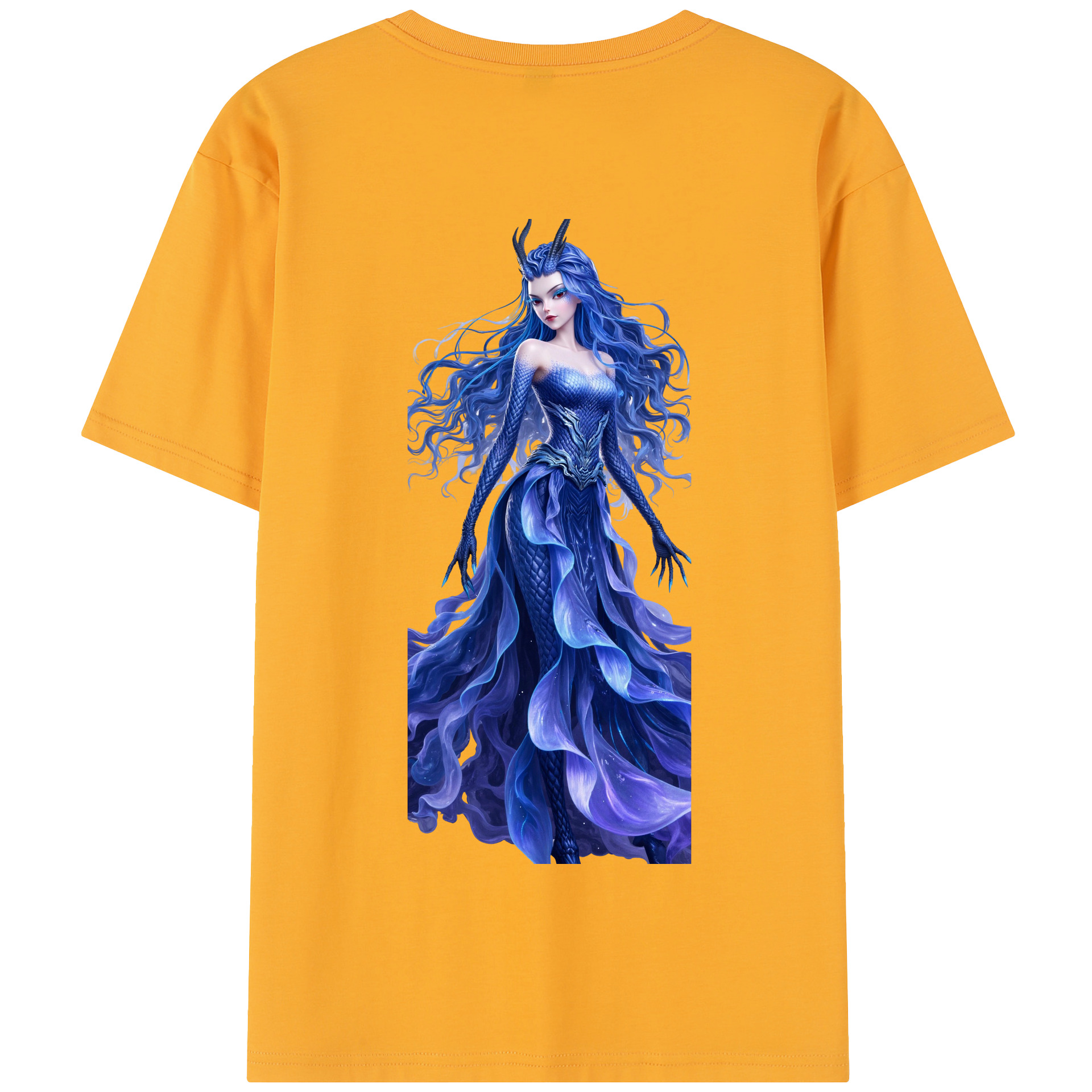 （画像用） Ne Zha 2 ナタ 魔童の大暴れ 綿100％半袖Tシャツ（背面プリント）
