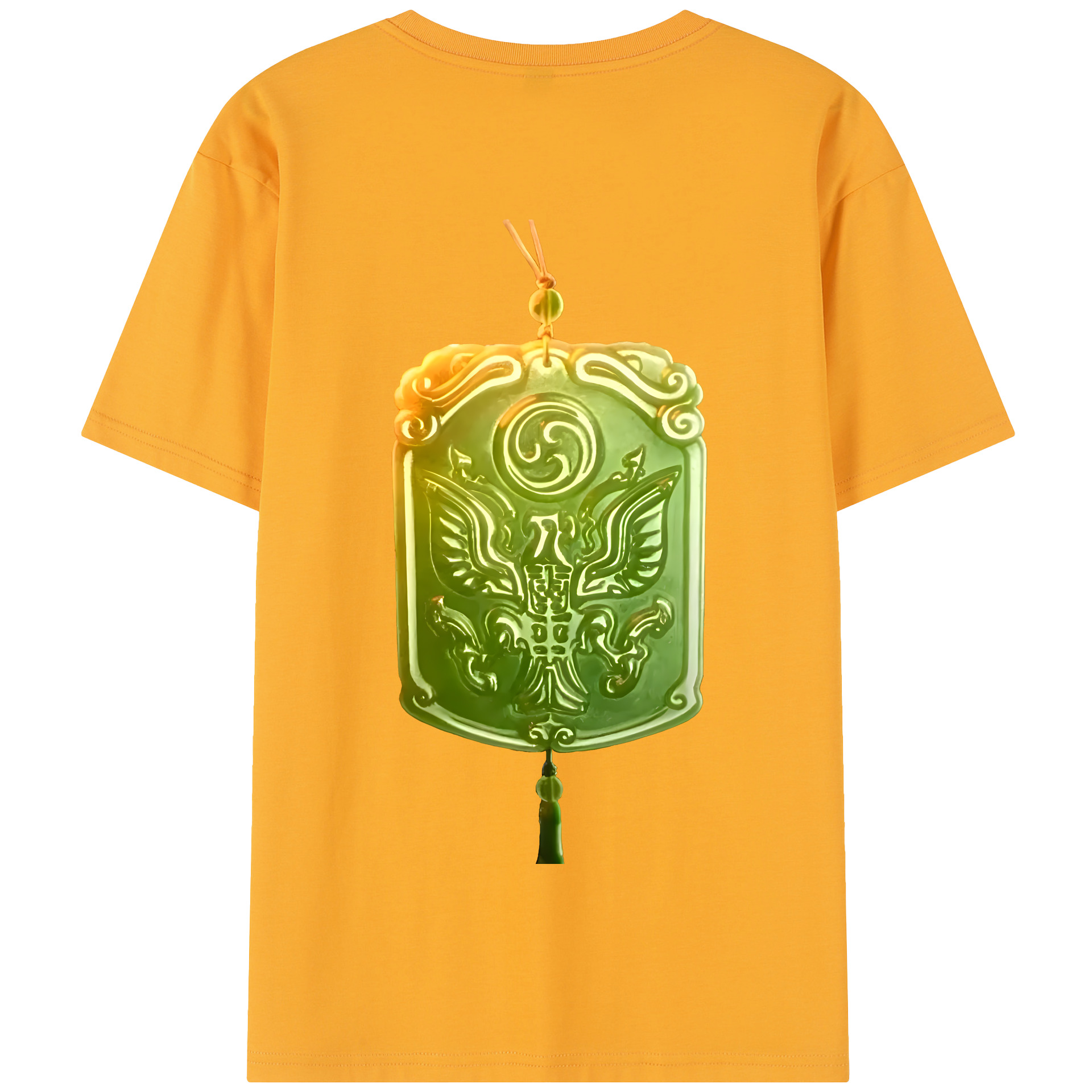 （画像用） Ne Zha 2 ナタ 魔童の大暴れ 綿100％半袖Tシャツ（背面プリント）