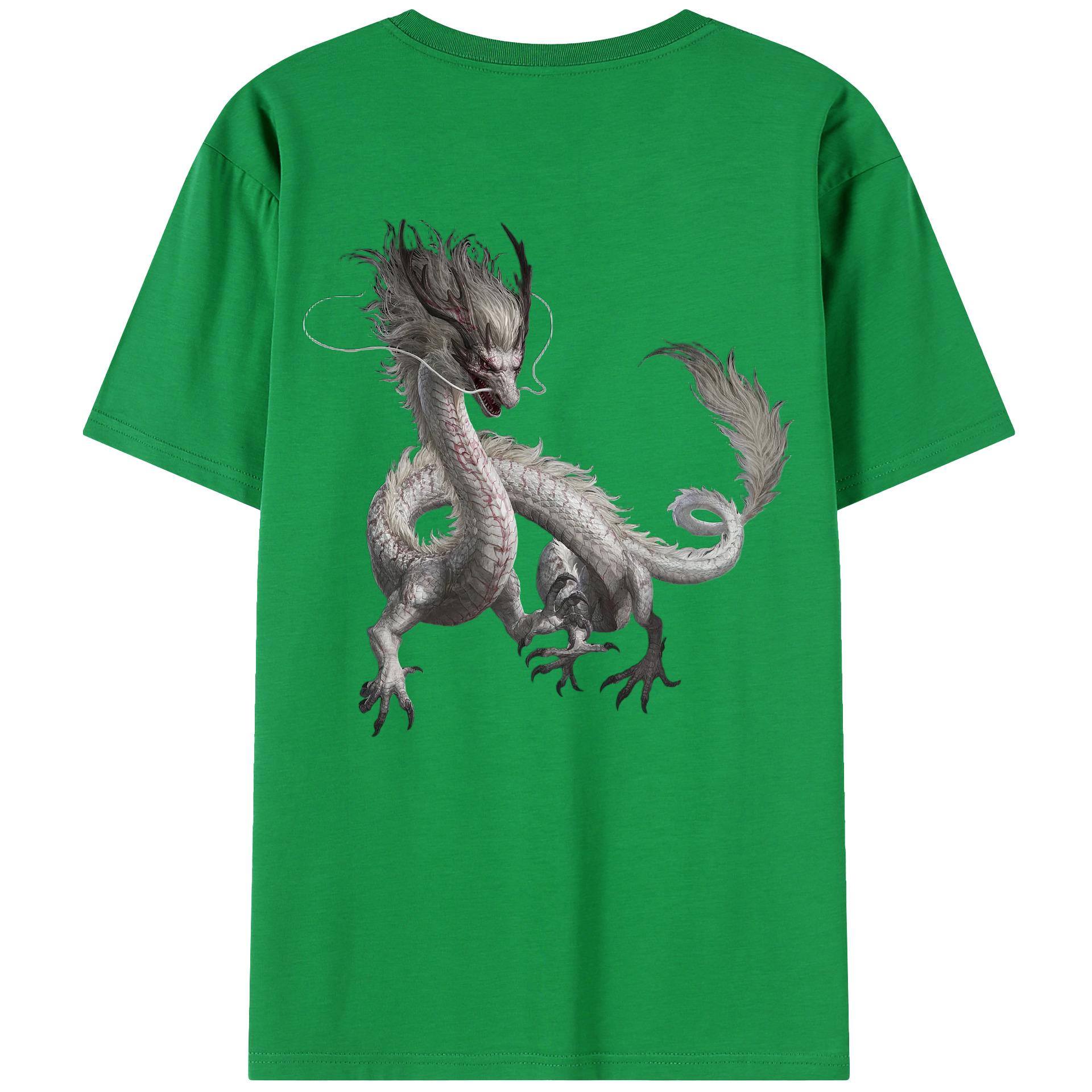 （画像用） Ne Zha 2 ナタ 魔童の大暴れ 綿100％半袖Tシャツ（背面プリント）