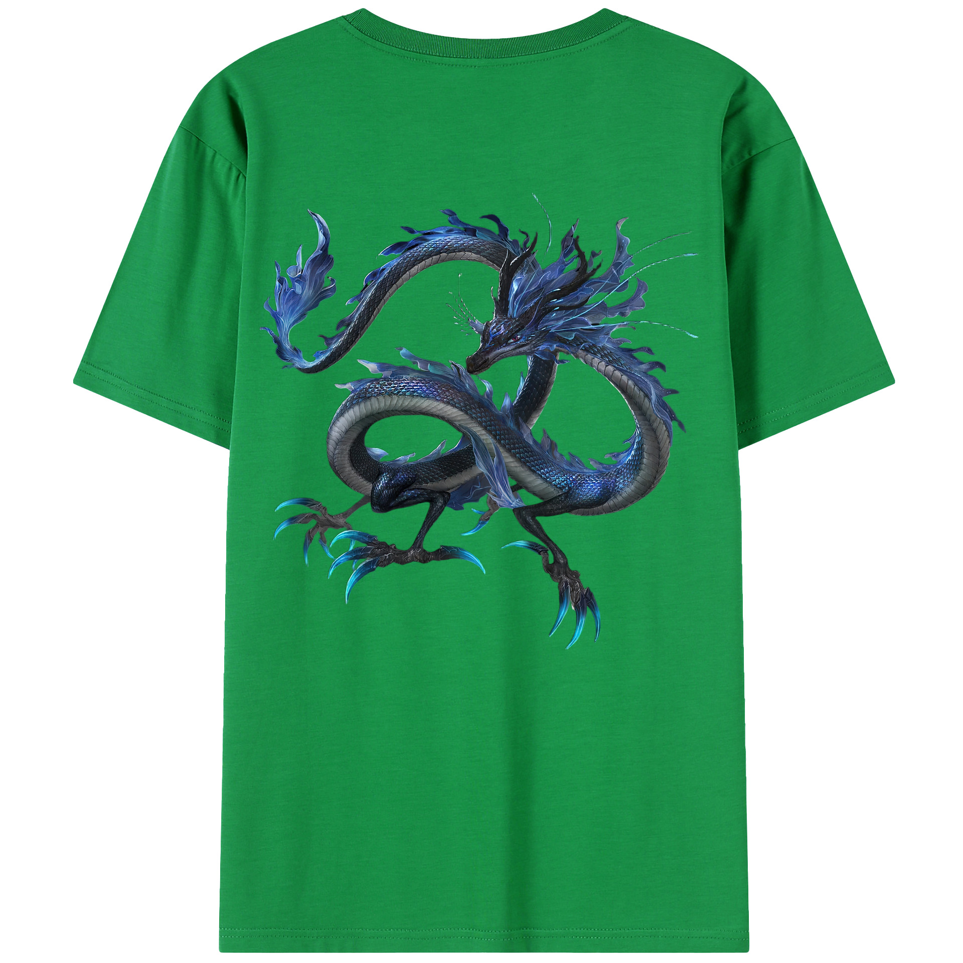 （画像用） Ne Zha 2 ナタ 魔童の大暴れ 綿100％半袖Tシャツ（背面プリント）