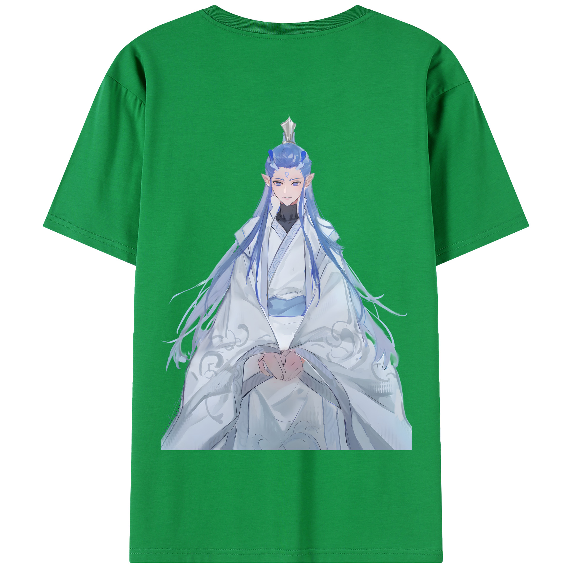 （画像用） Ne Zha 2 ナタ 魔童の大暴れ 綿100％半袖Tシャツ（背面プリント）