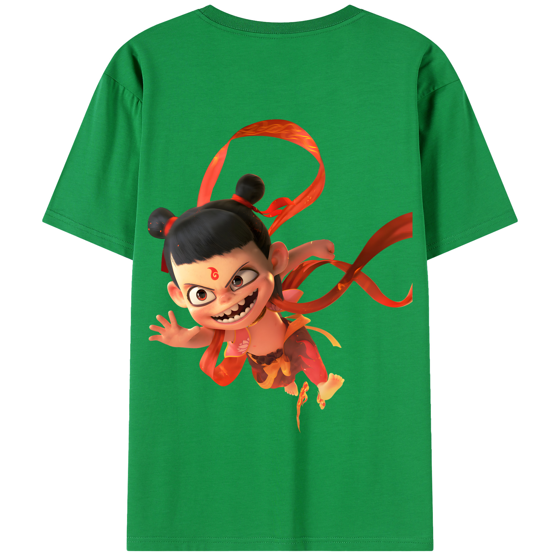 Ne Zha 2 ナタ 魔童の大暴れ 綿100％半袖Tシャツ（背面プリント）