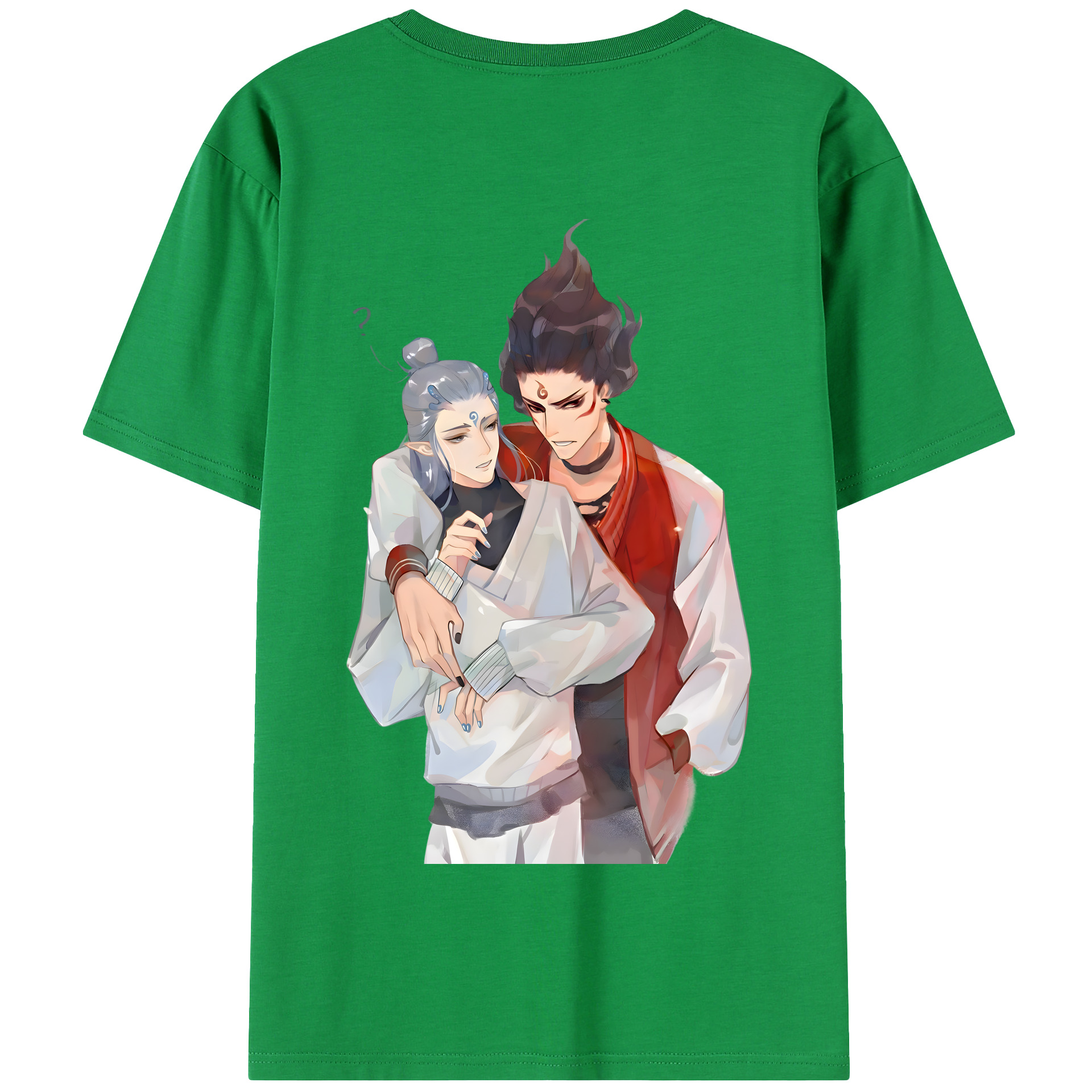 （画像用） Ne Zha 2 ナタ 魔童の大暴れ 綿100％半袖Tシャツ（背面プリント）