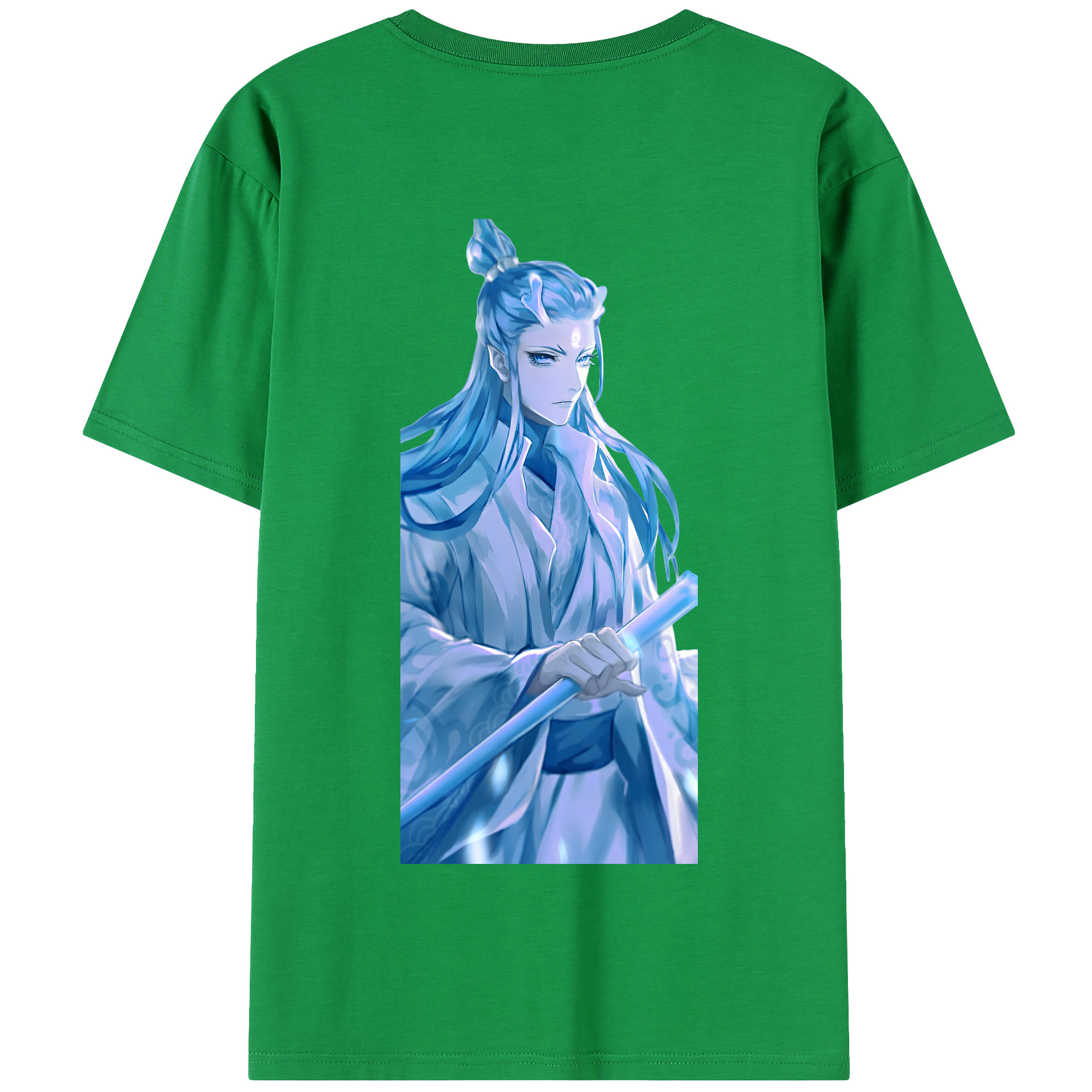 （画像用） Ne Zha 2 ナタ 魔童の大暴れ 綿100％半袖Tシャツ（背面プリント）
