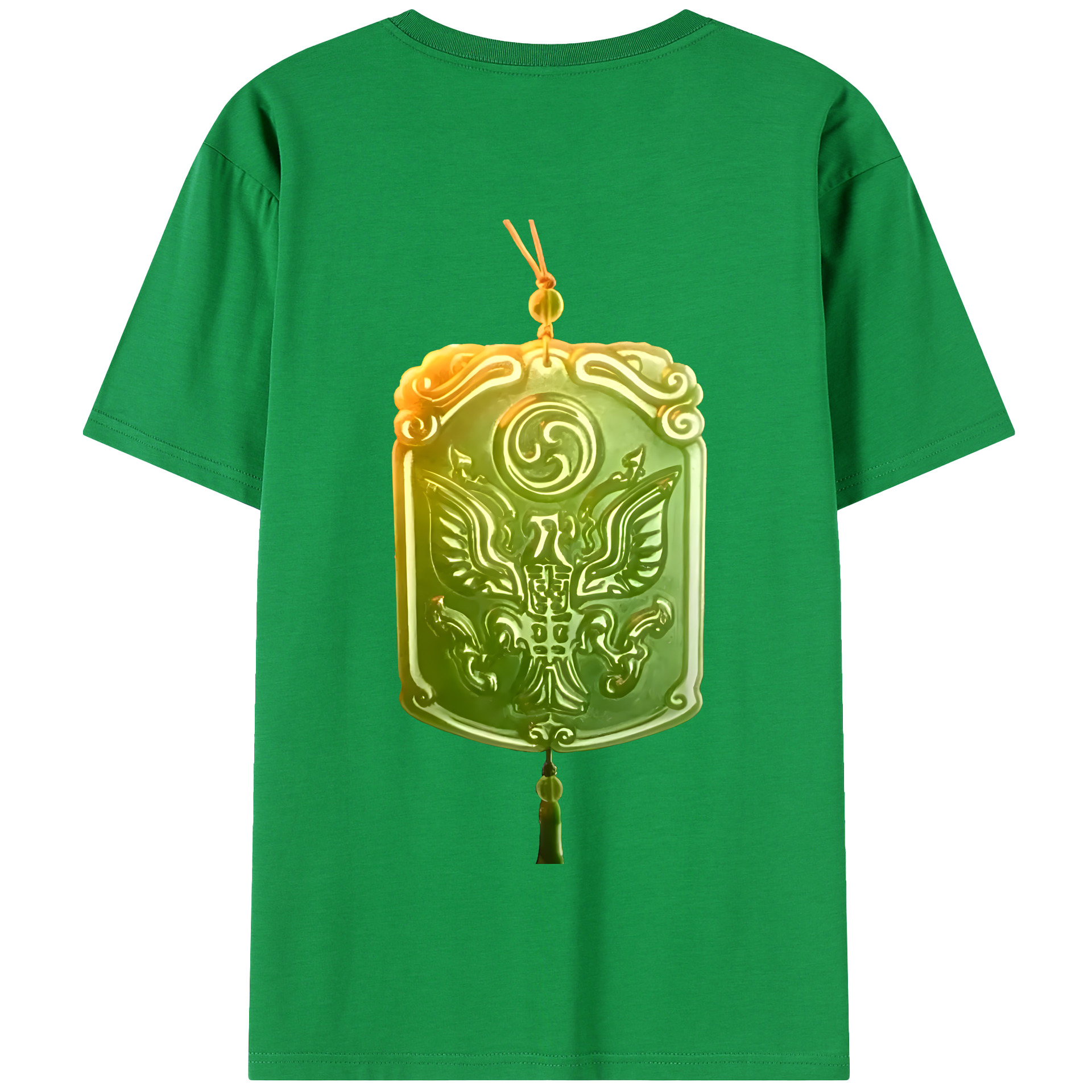 （画像用） Ne Zha 2 ナタ 魔童の大暴れ 綿100％半袖Tシャツ（背面プリント）