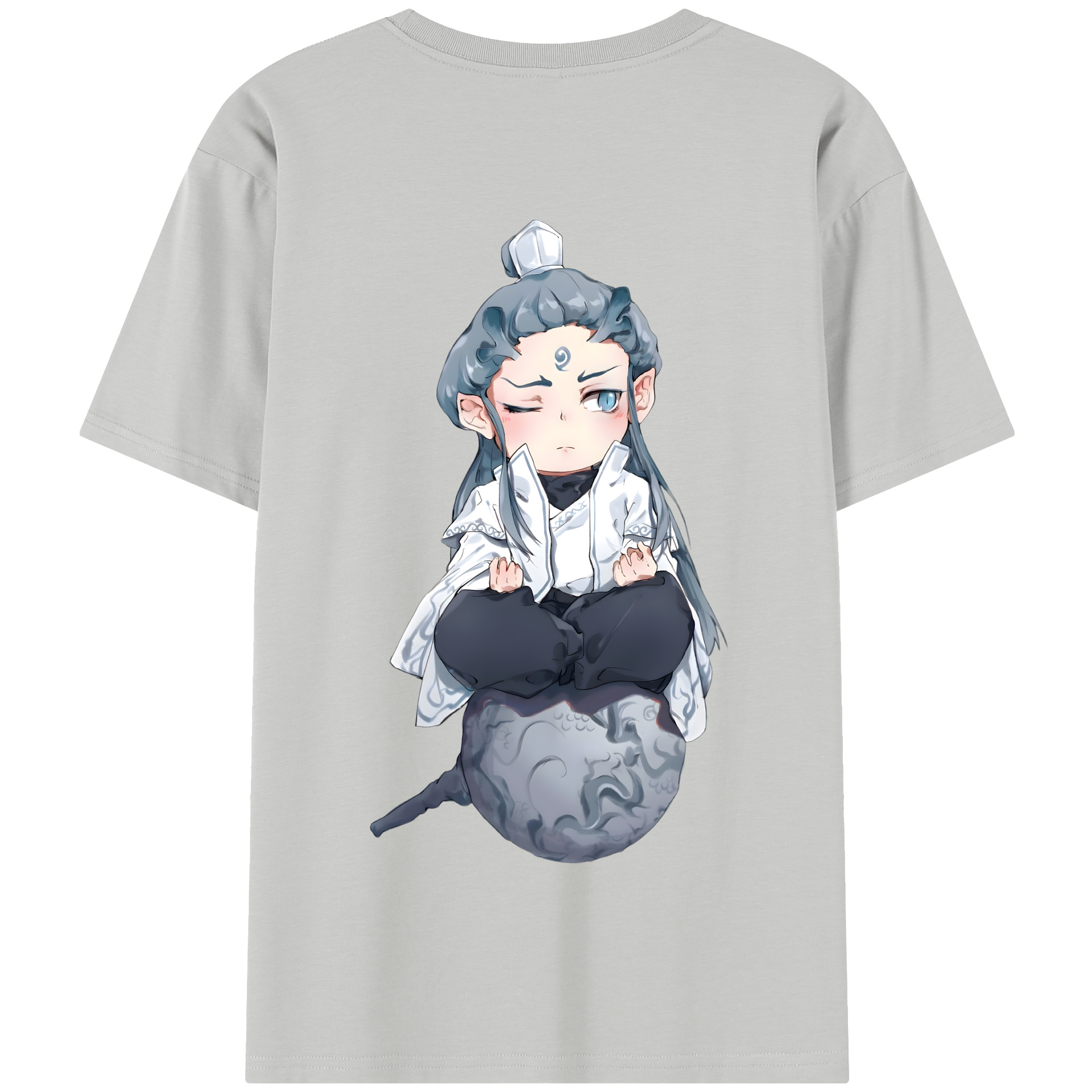 （画像用） Ne Zha 2 ナタ 魔童の大暴れ 綿100％半袖Tシャツ（背面プリント）