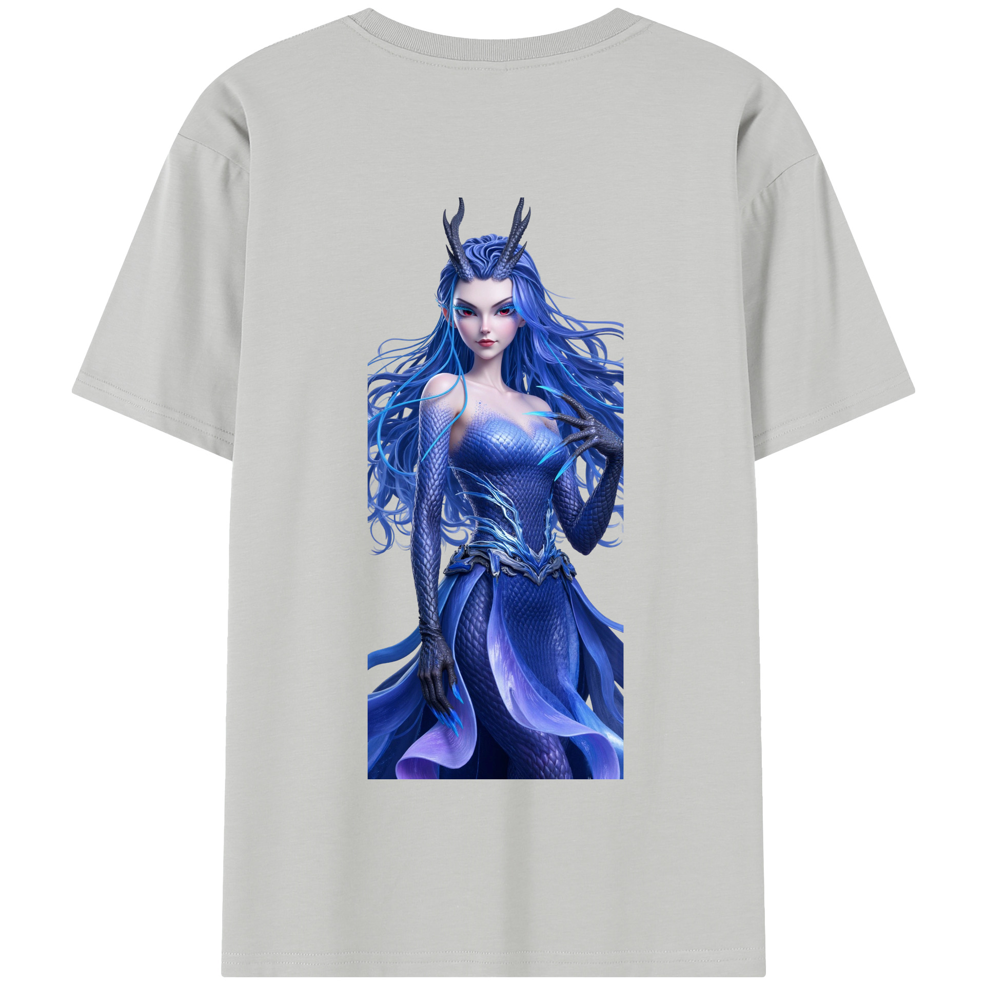 （画像用） Ne Zha 2 ナタ 魔童の大暴れ 綿100％半袖Tシャツ（背面プリント）