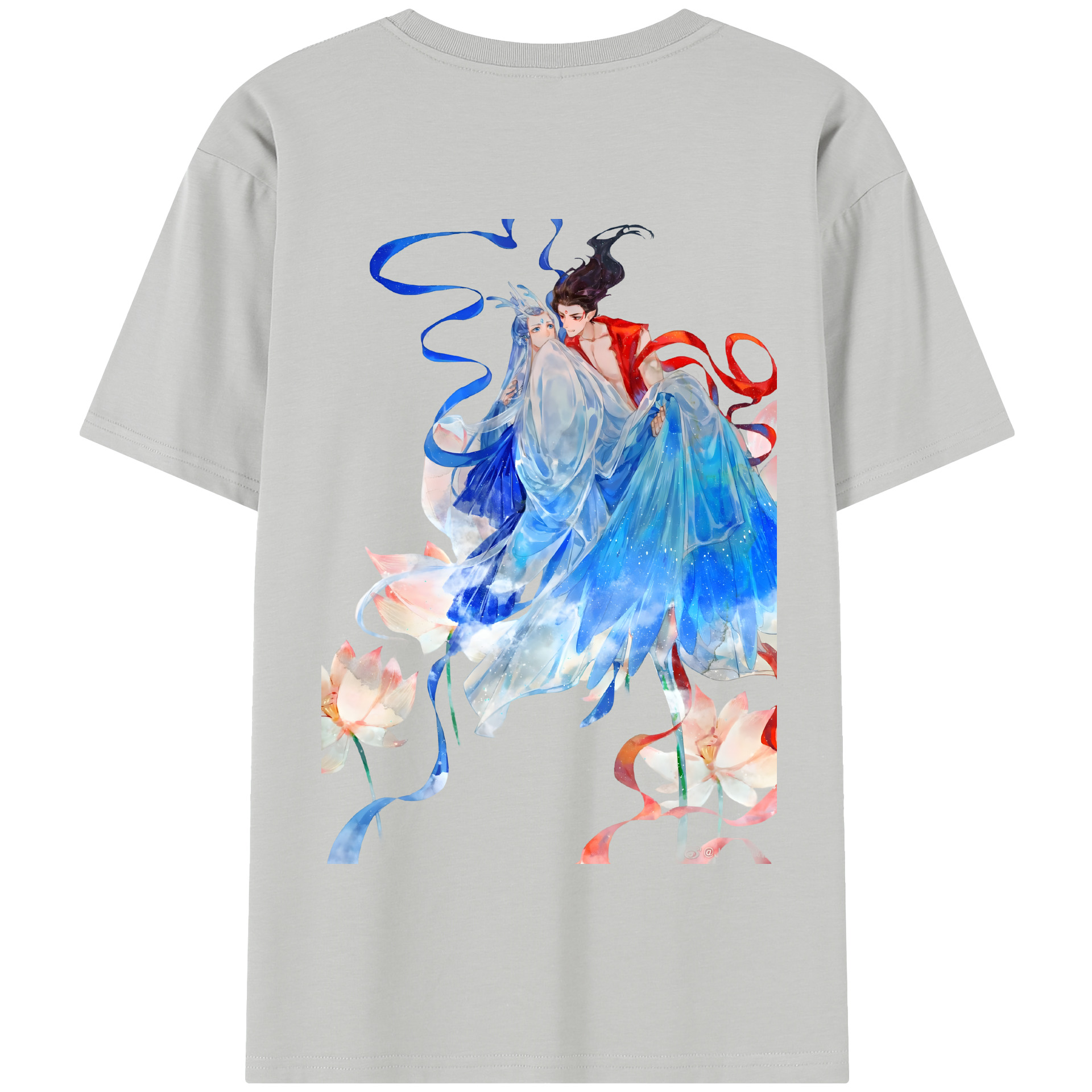 （画像用） Ne Zha 2 ナタ 魔童の大暴れ 綿100％半袖Tシャツ（背面プリント）