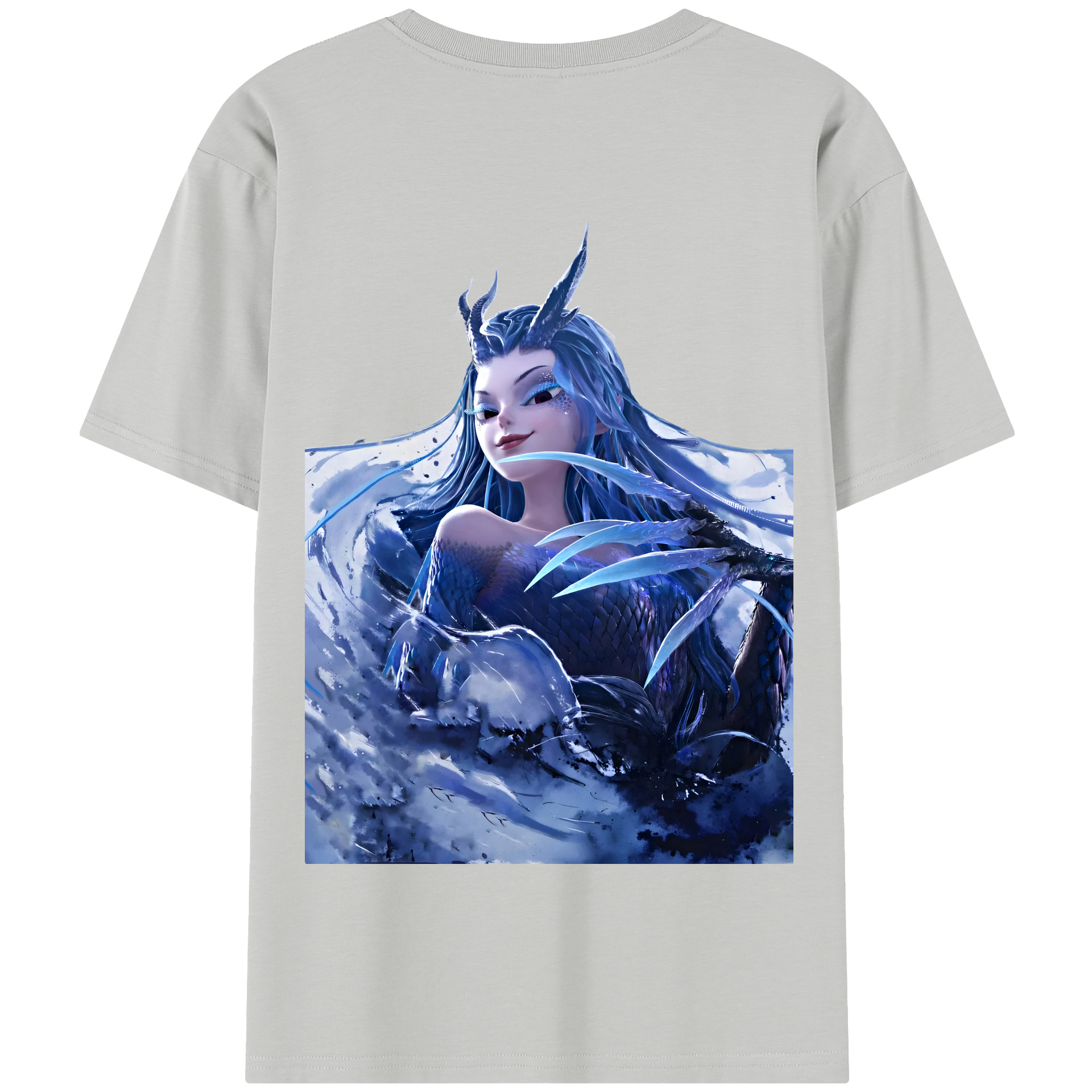 （画像用） Ne Zha 2 ナタ 魔童の大暴れ 綿100％半袖Tシャツ（背面プリント）