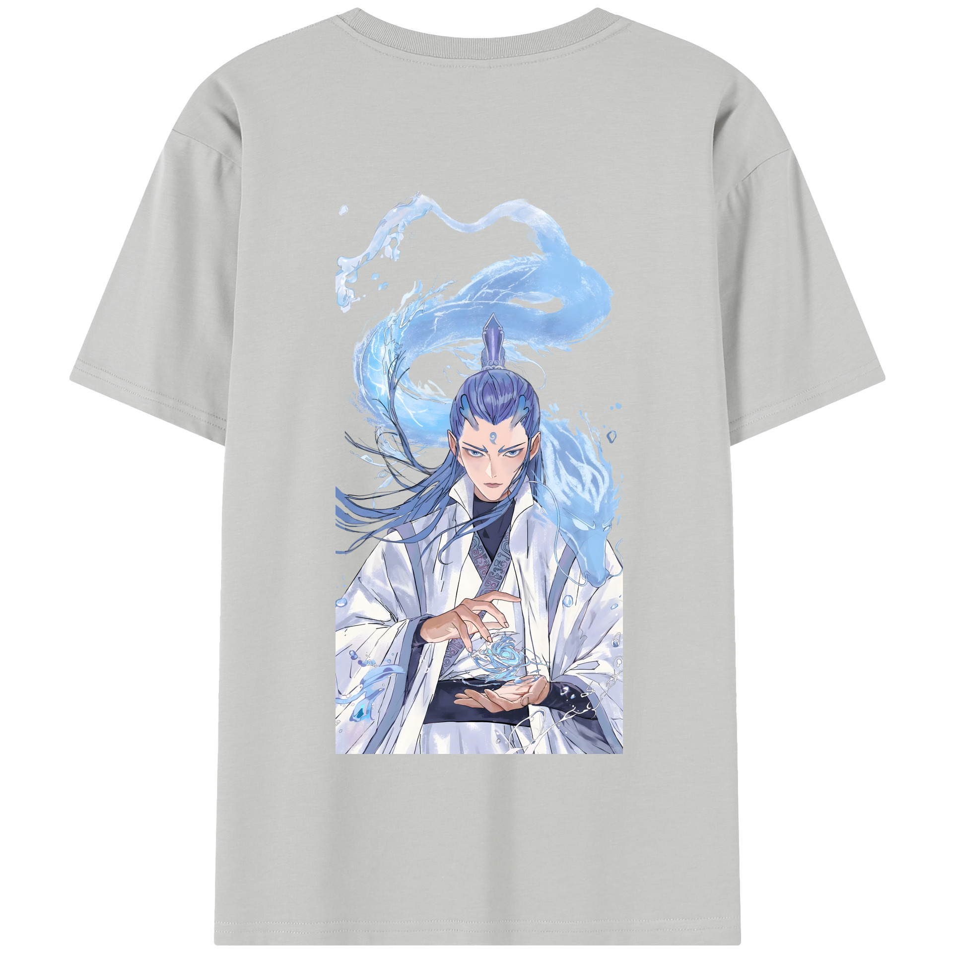 （画像用） Ne Zha 2 ナタ 魔童の大暴れ 綿100％半袖Tシャツ（背面プリント）