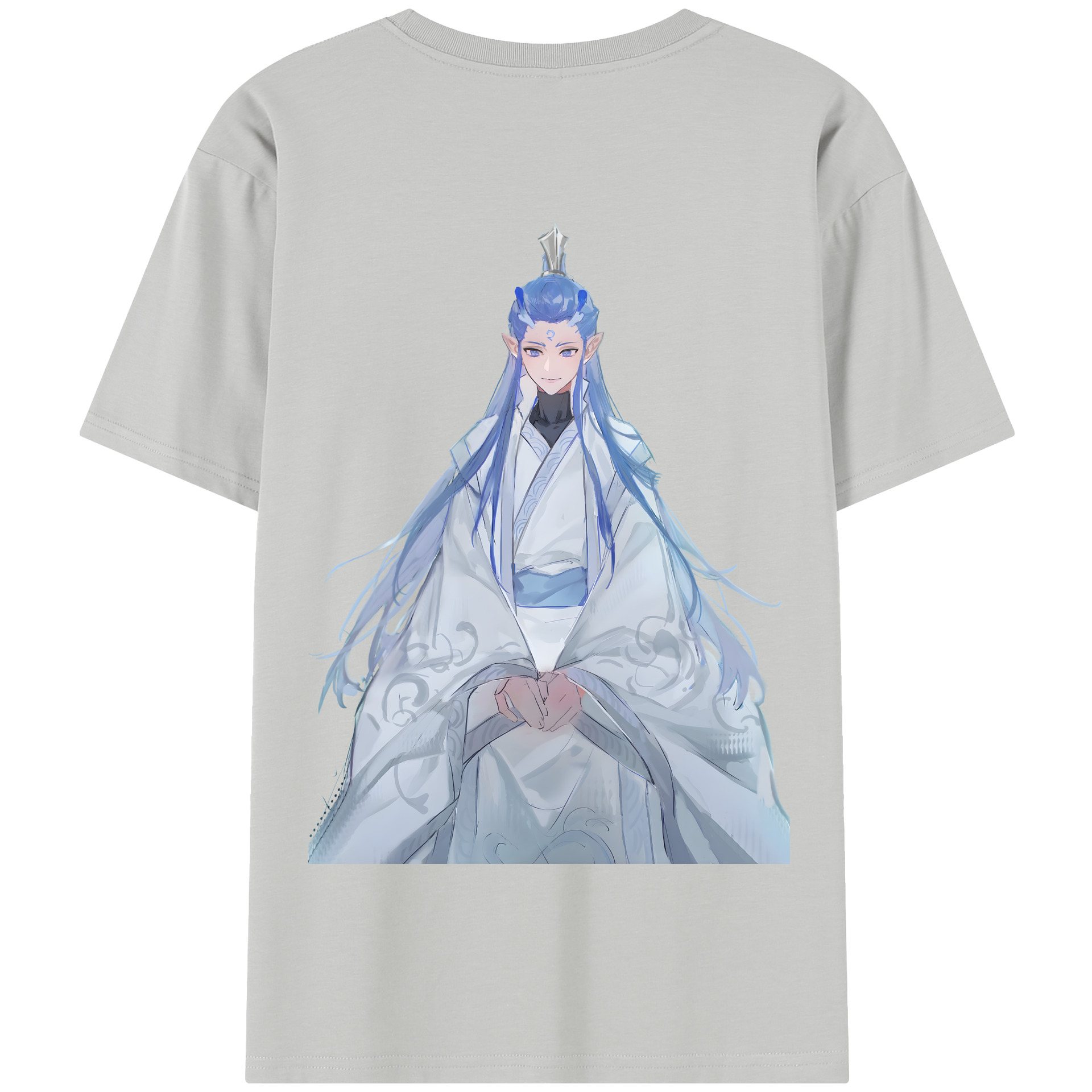 （画像用） Ne Zha 2 ナタ 魔童の大暴れ 綿100％半袖Tシャツ（背面プリント）