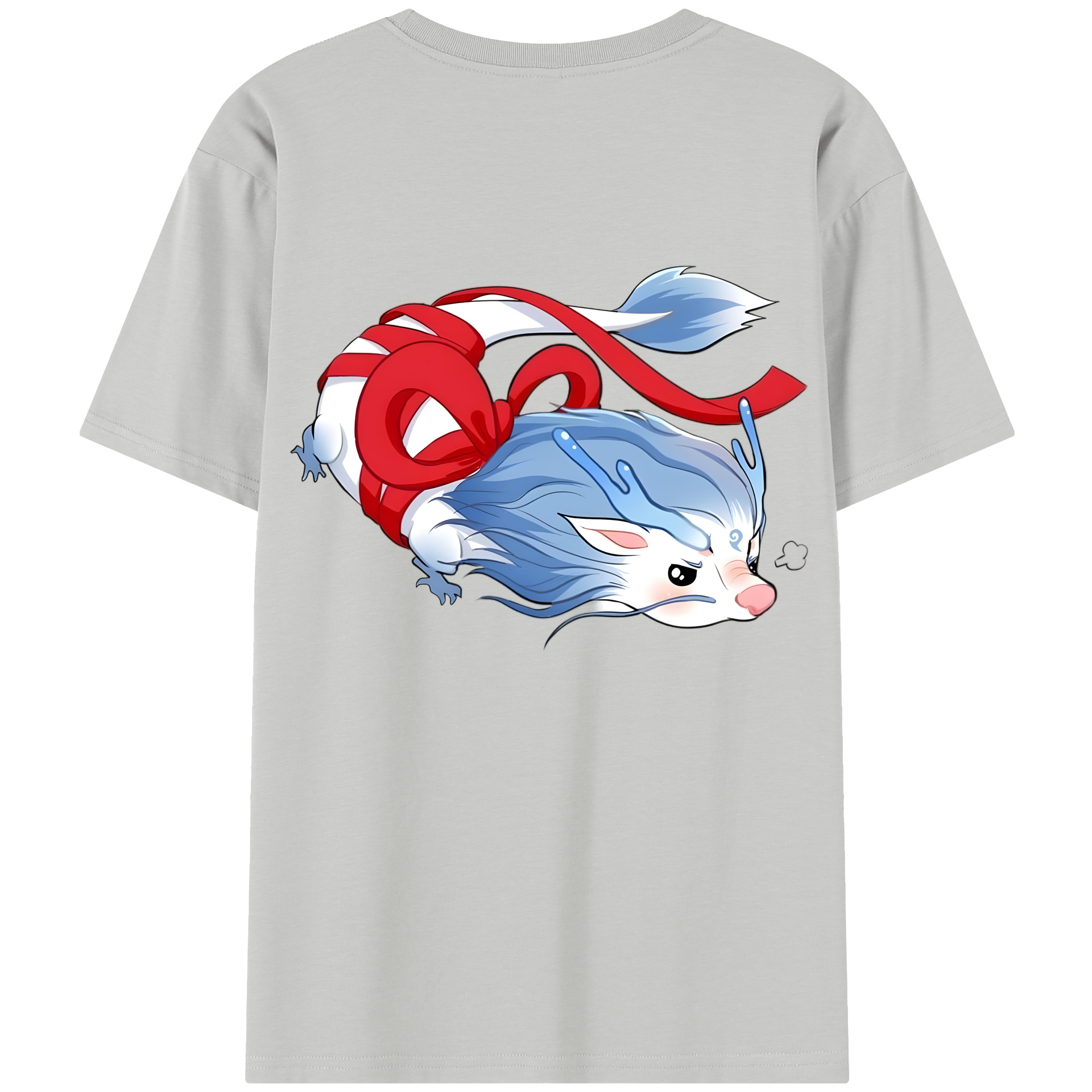 （画像用） Ne Zha 2 ナタ 魔童の大暴れ 綿100％半袖Tシャツ（背面プリント）