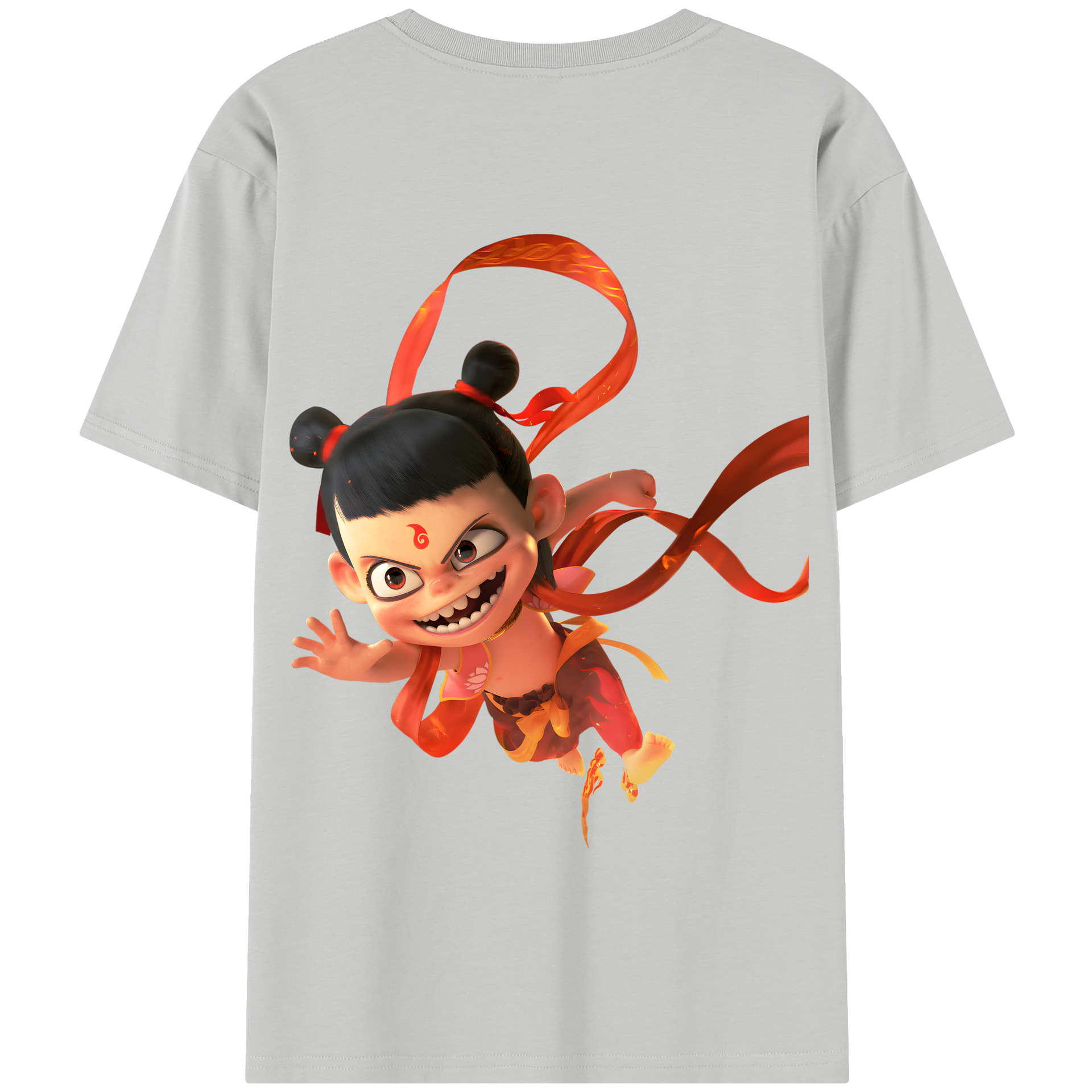 Ne Zha 2 ナタ 魔童の大暴れ 綿100％半袖Tシャツ（背面プリント）
