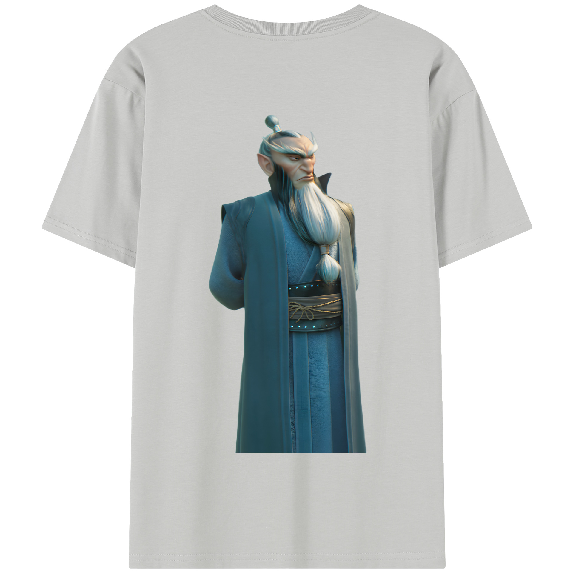 （画像用） Ne Zha 2 ナタ 魔童の大暴れ 綿100％半袖Tシャツ（背面プリント）
