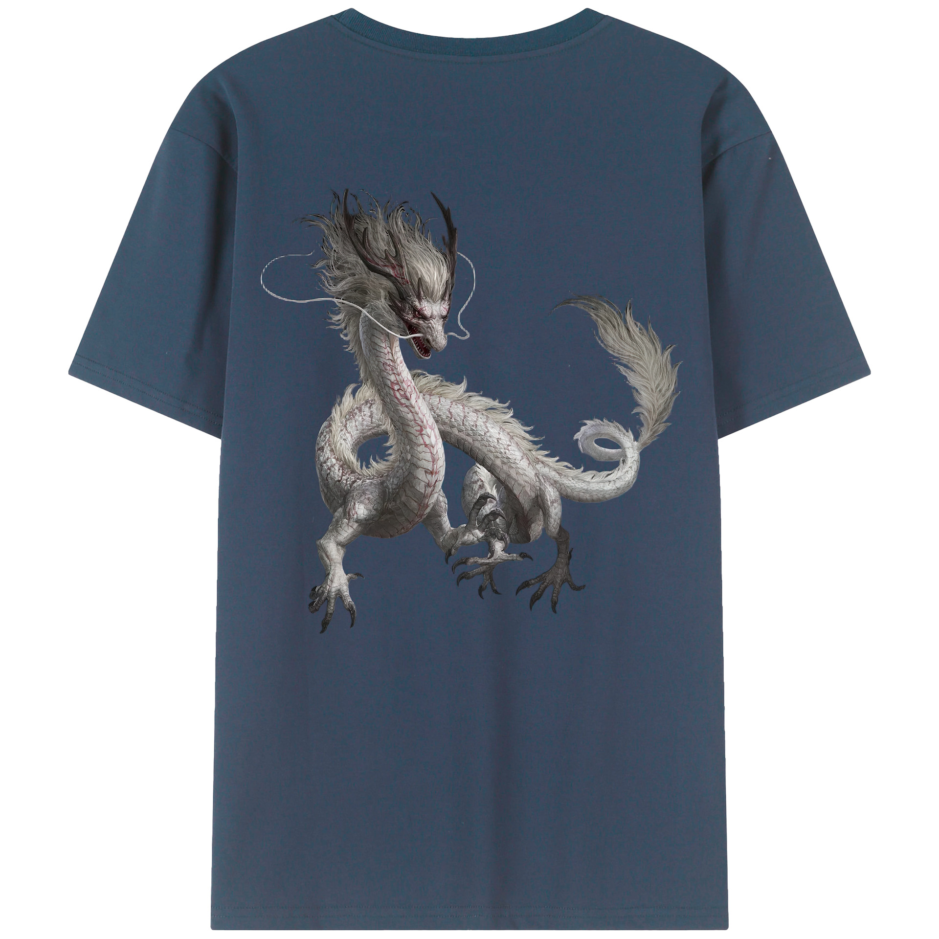 （画像用） Ne Zha 2 ナタ 魔童の大暴れ 綿100％半袖Tシャツ（背面プリント）